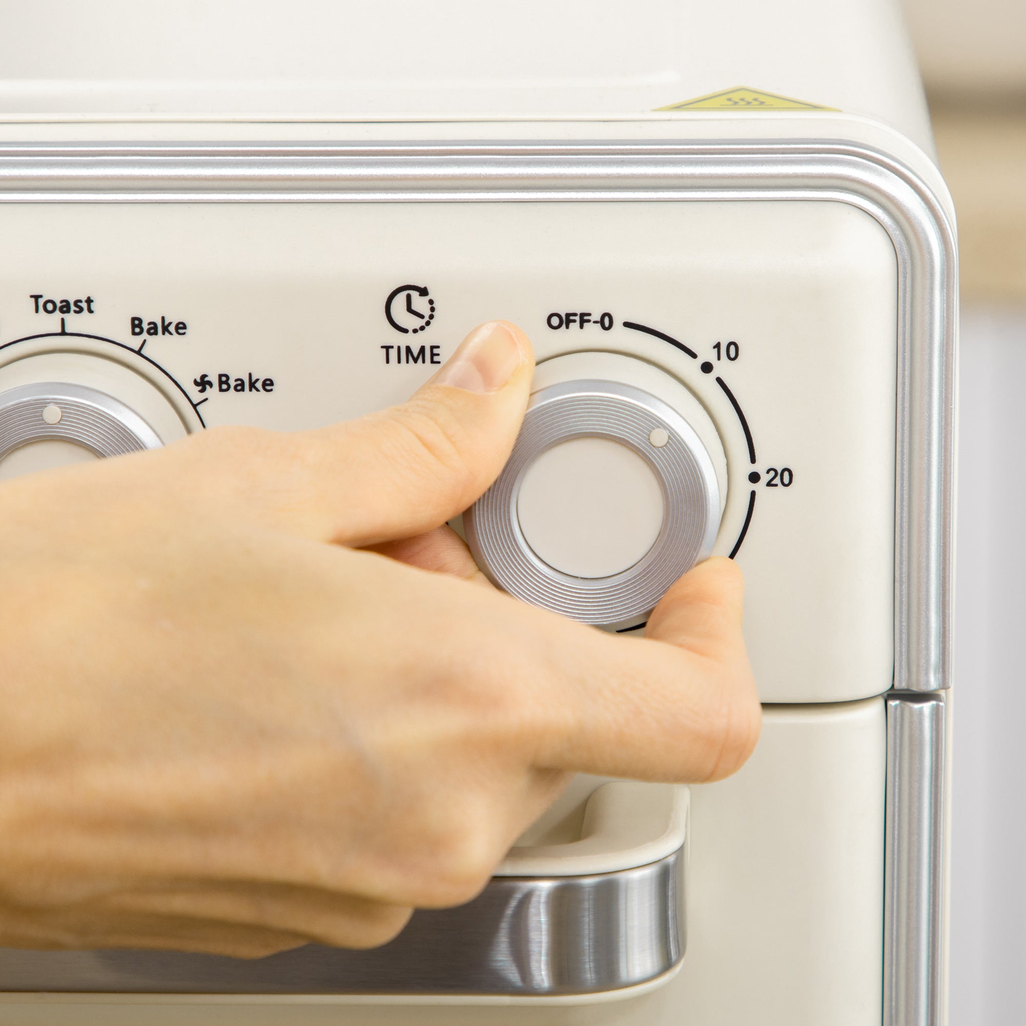 HOMCOM 5-in1 Mini Ofen, 20 L Fassungsvermögen, 1400W, 1 Backrost, 1 Backblech, 60 Min. Timer