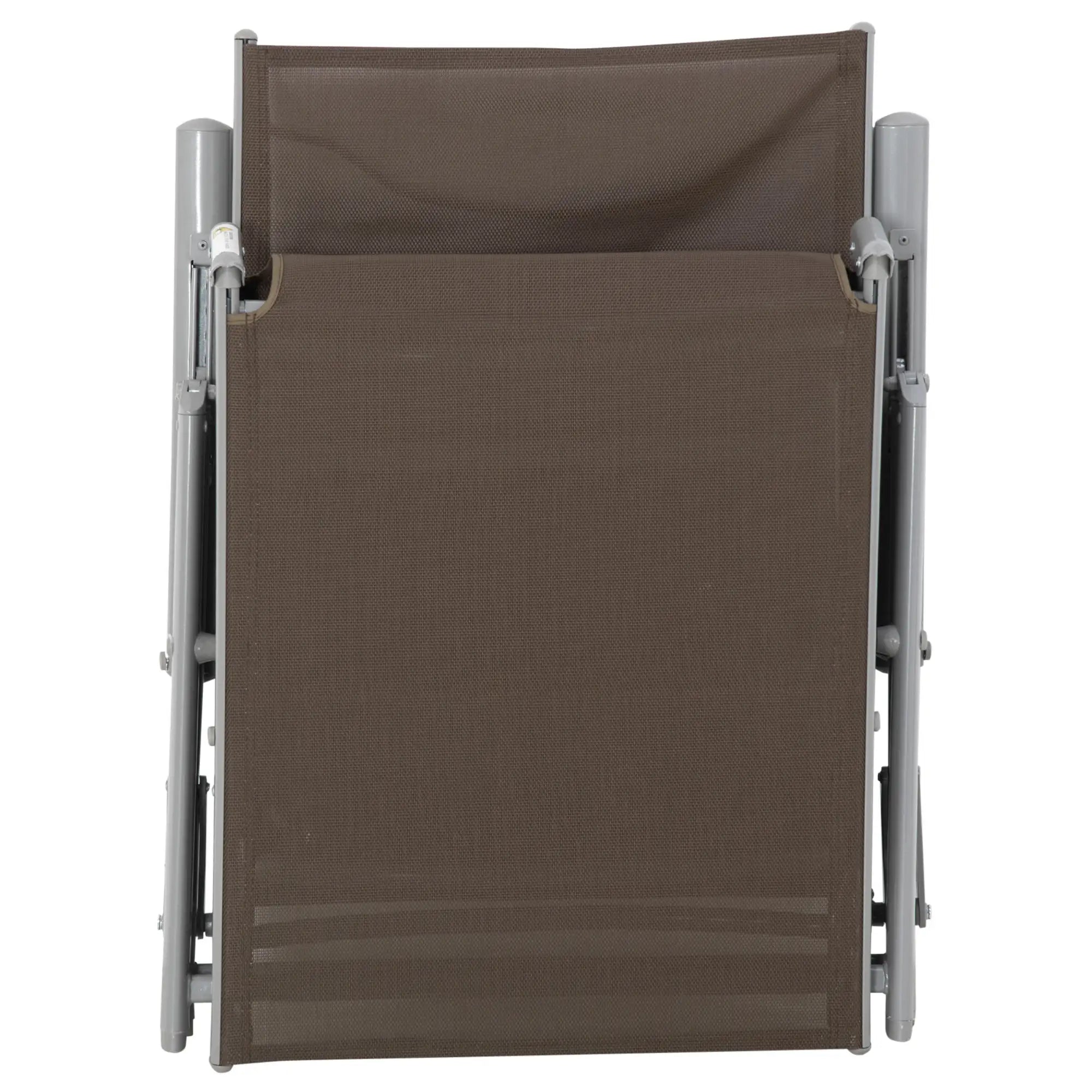 Outsunny Sonnenliege klappbar 7-fach verstellbar mit Kissen