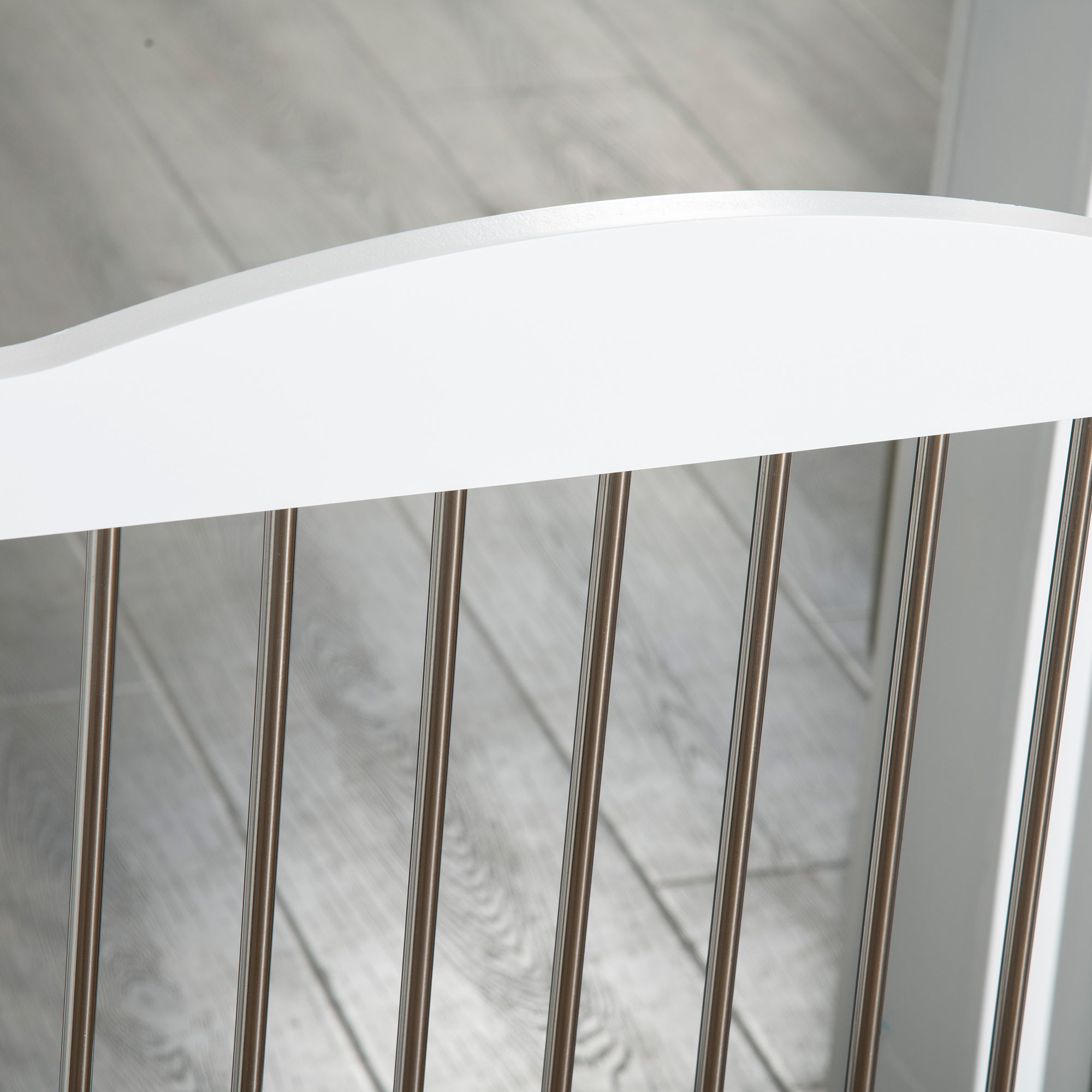 PawHut Hunde-Absperrgitter, klappbar, anpassbare Form, für Hunde bis 20 kg, 154 x 80 x 30 cm, Weiß