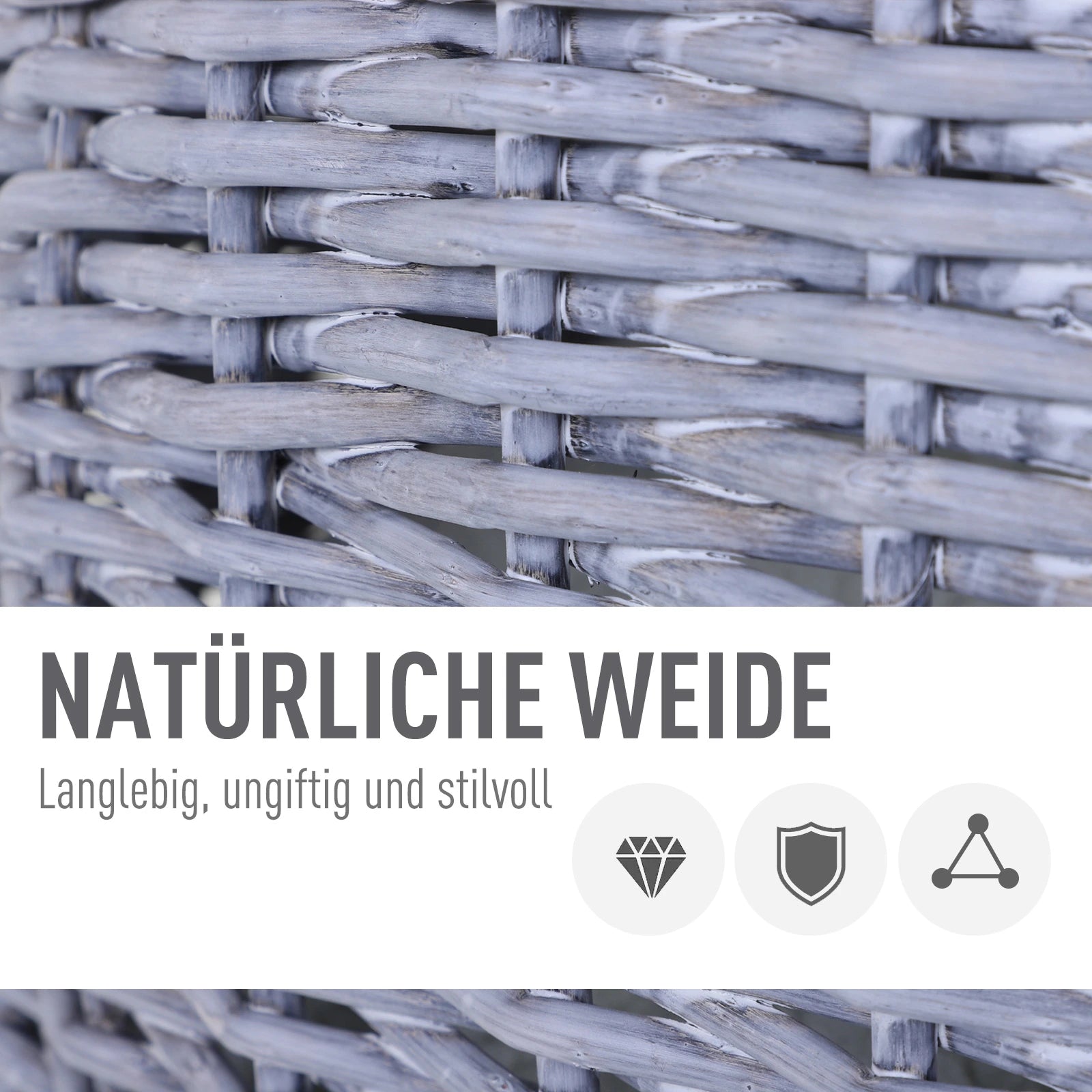 PawHut Katzenkorb Katzenhöhle Weide natürlich gemütliches Plüschkissen