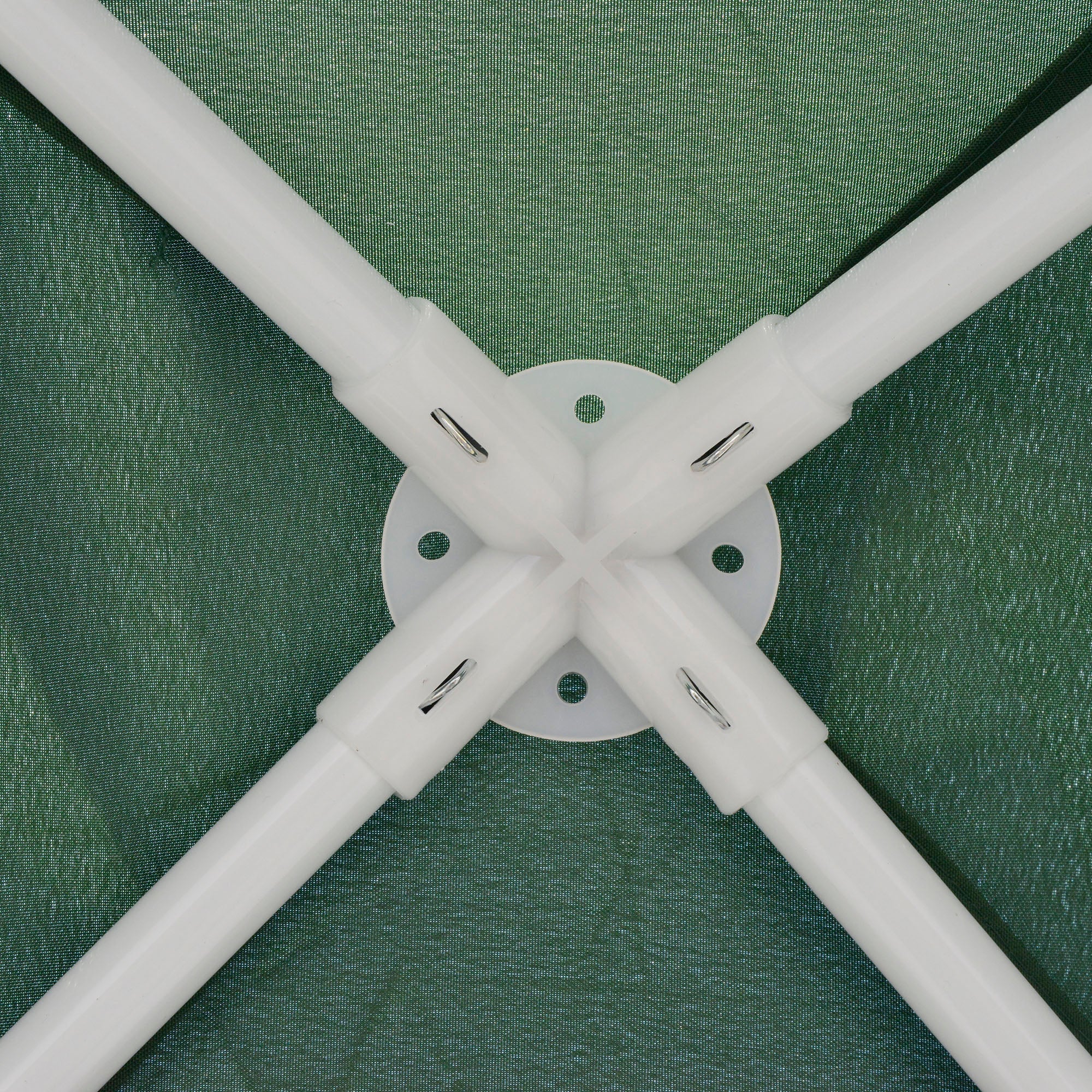 Outsunny Gartenpavillon Pavillon Festzelt Partyzelt wetterfest Zelt mit Moskitonetz Metall + Polyester Grün 3 x 3 m