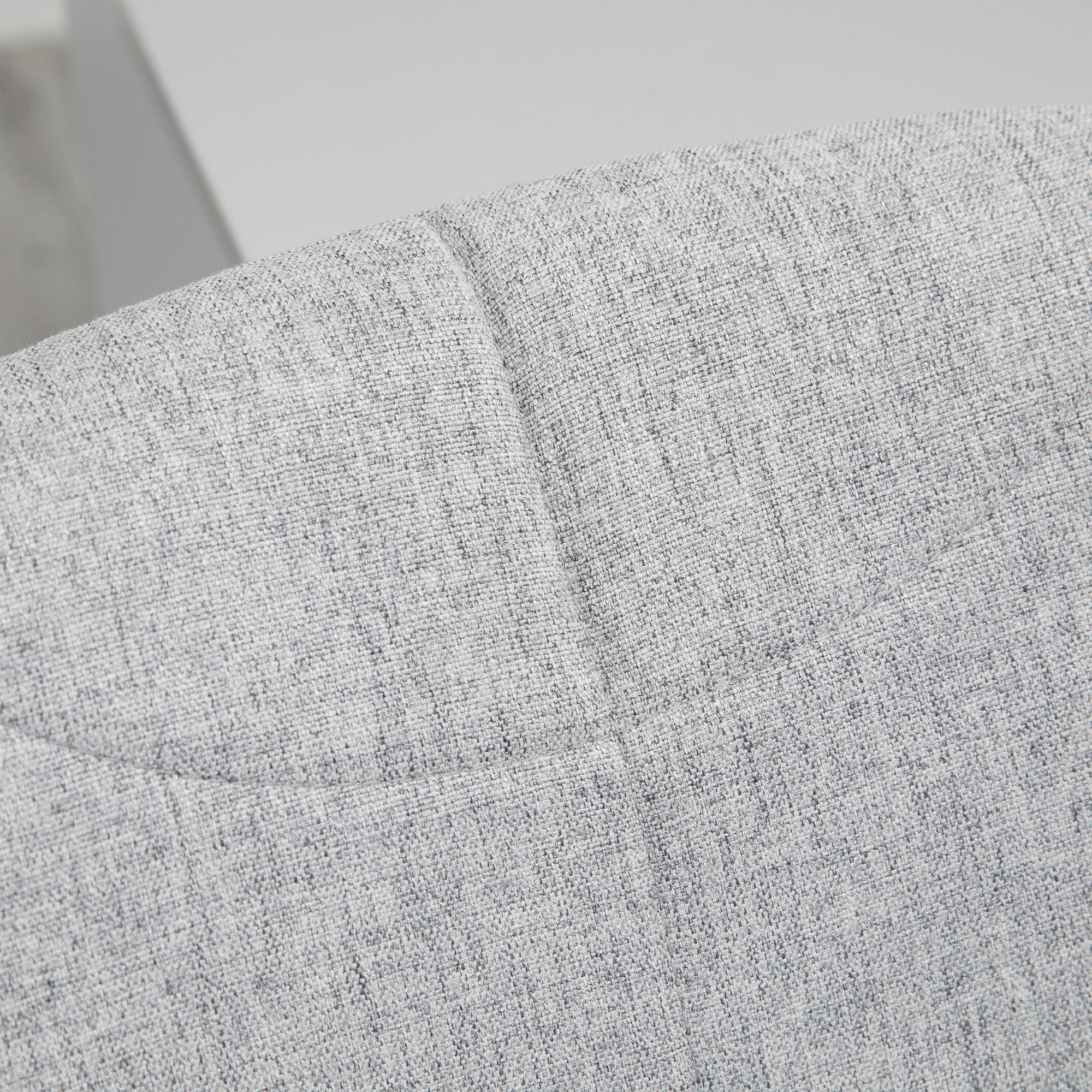 HOMCOM Bürostuhl, höhenverstellbar, um 360° drehbar, bis 110 kg, Metallrahmen, hellgrau, 49 x 56,5 x 73-82,5 cm