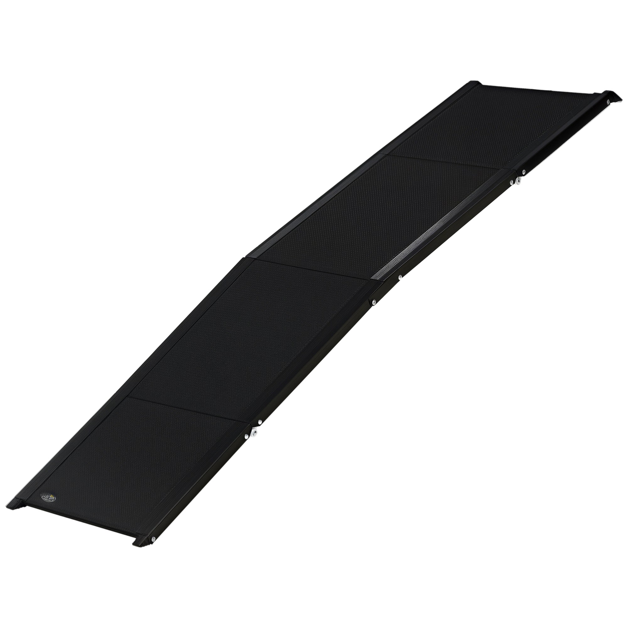 PawHut Haustierrampe, klappbar, rutschfest, Hunde bis 40 kg, 158 cm x 43.5 cm x 2.5 cm, Schwarz
