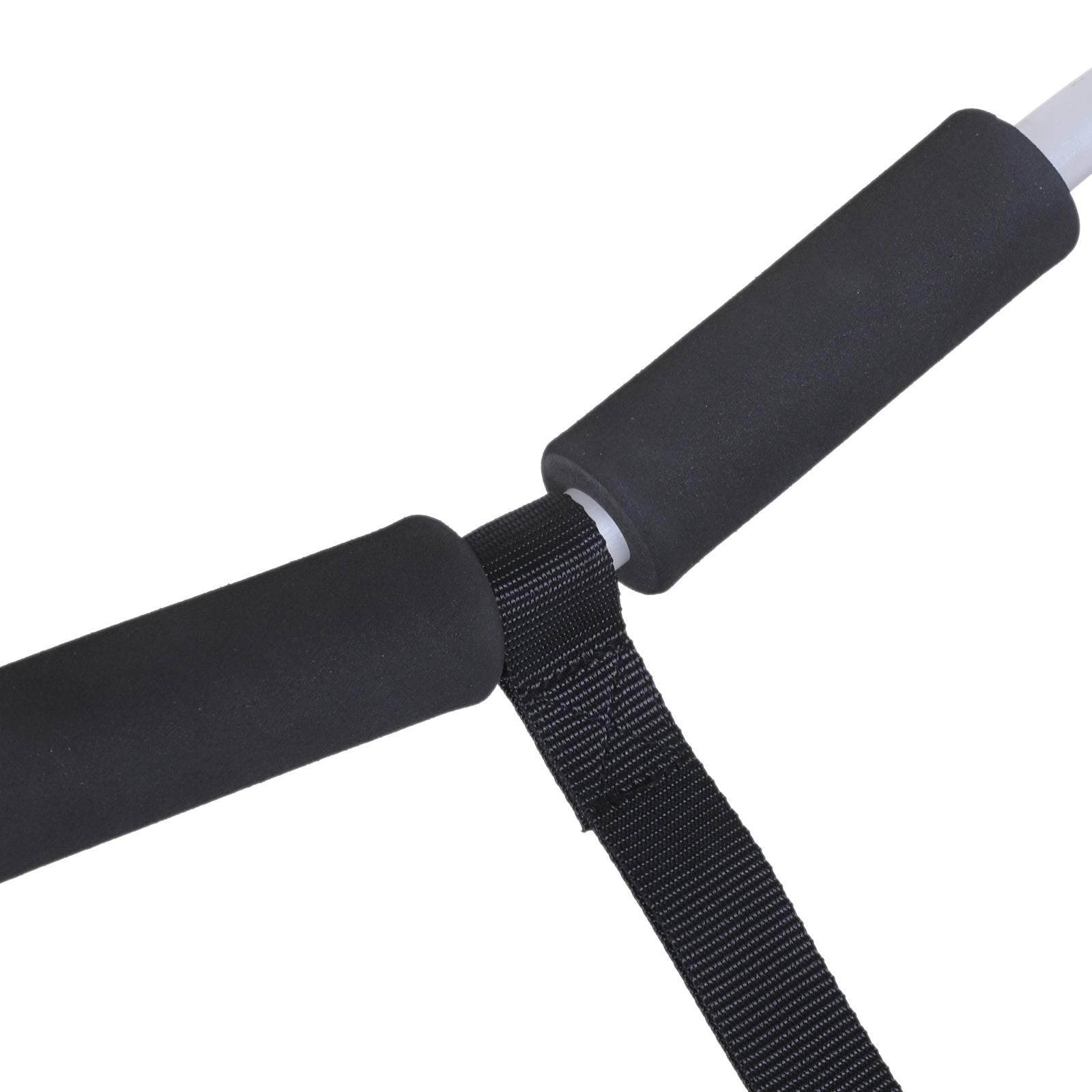 HOMCOM Kanuwagen klappbar bis 90 kg Alu Transportwagen Kajakwagen Bootswagen mit Gurt Räder gepolstert Surfwagen Kanuwagen Bootstrailer Trolley für Surfbrett Board Schlauchboot