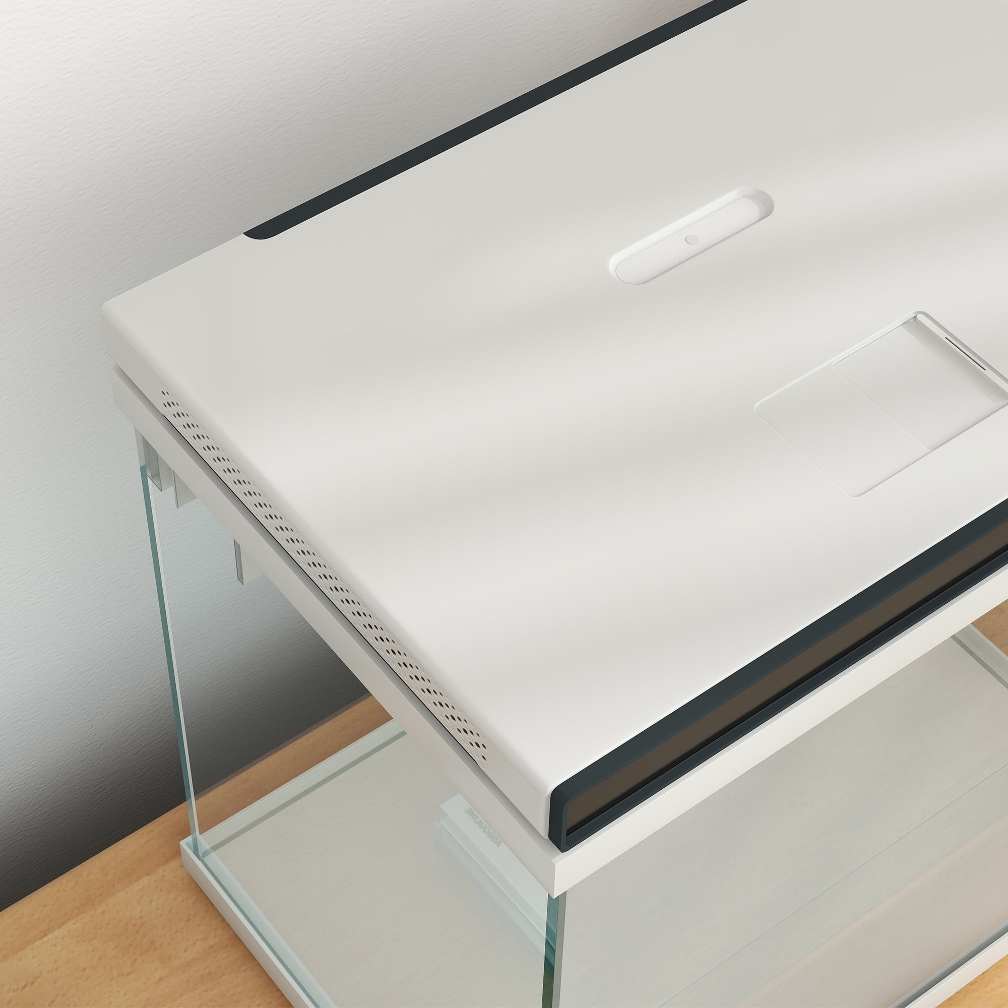 PawHut 26 Liter Aquarium mit Filter, LED-Beleuchtung, Wasserpumpe, für verschiedene Fischarten, ca. 38 x 26 x 38 cm