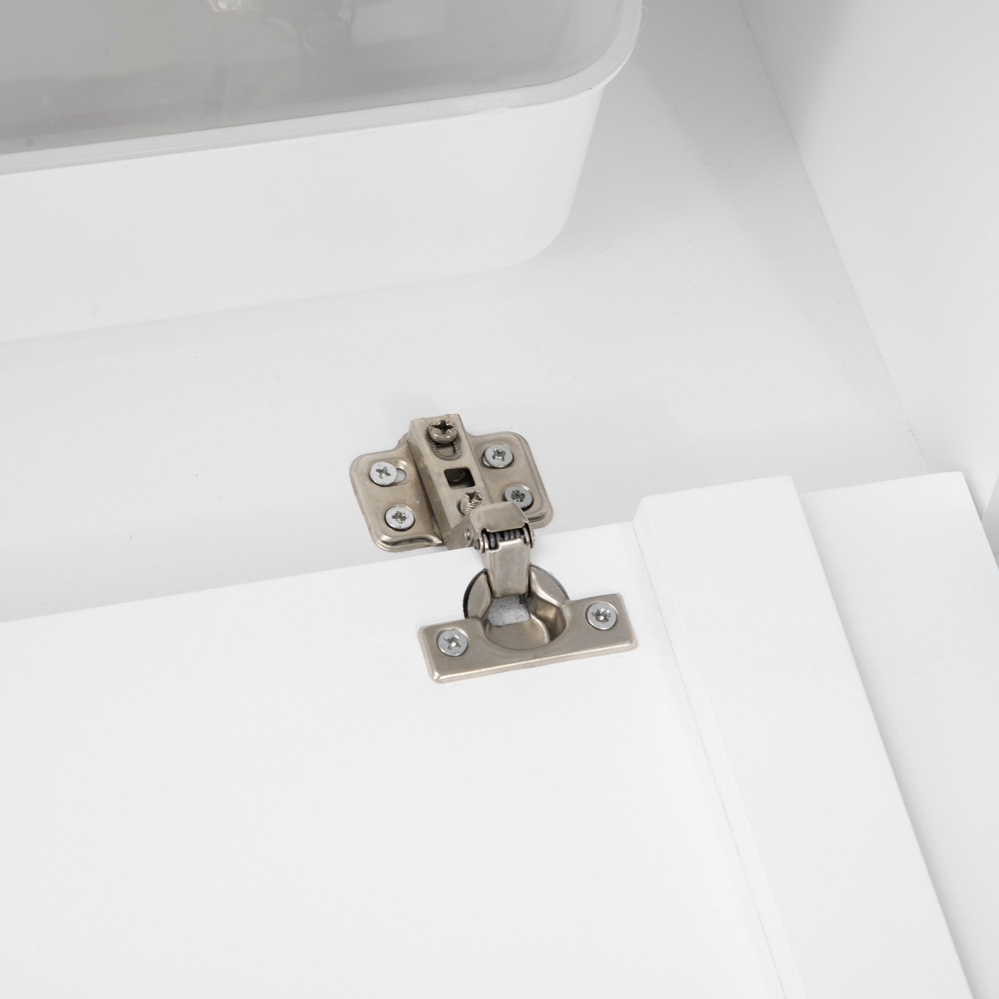 PawHut Katzenschrank mit 2 Regalen 2-in-1 Design Magnettür Weiß