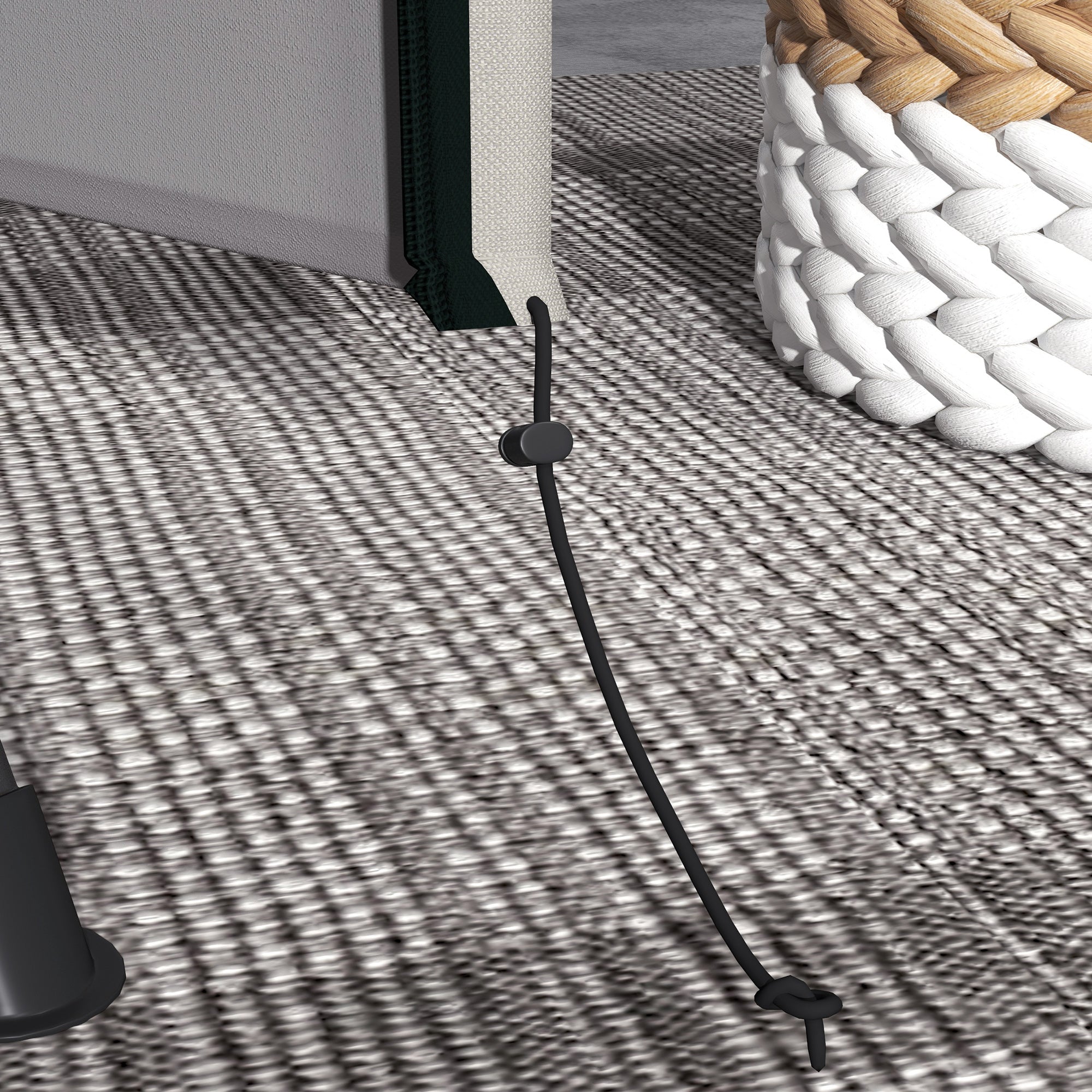 Outsunny Schutzhülle für Hollywoodschaukel, reißfest, wasserdicht, staubdicht, Polyester, 177 x 114 x 152 cm, Grau