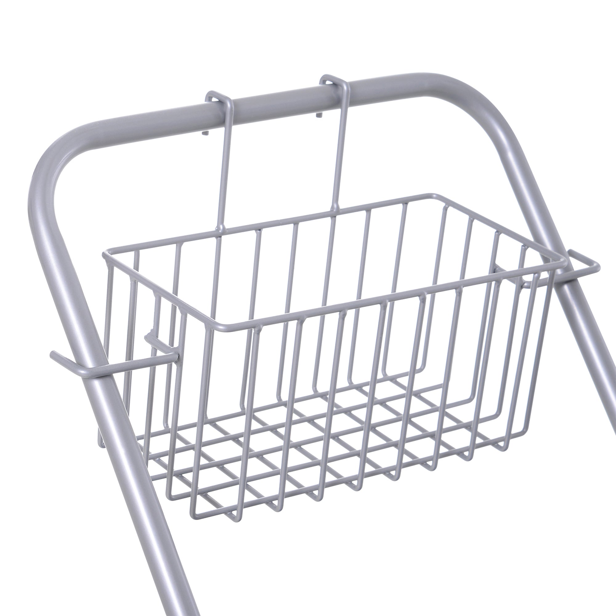 HOMCOM Reinigungswagen, Moppwagen, 25 L Fassungsvermögen, 4 Räder, Kunststoff, Blau