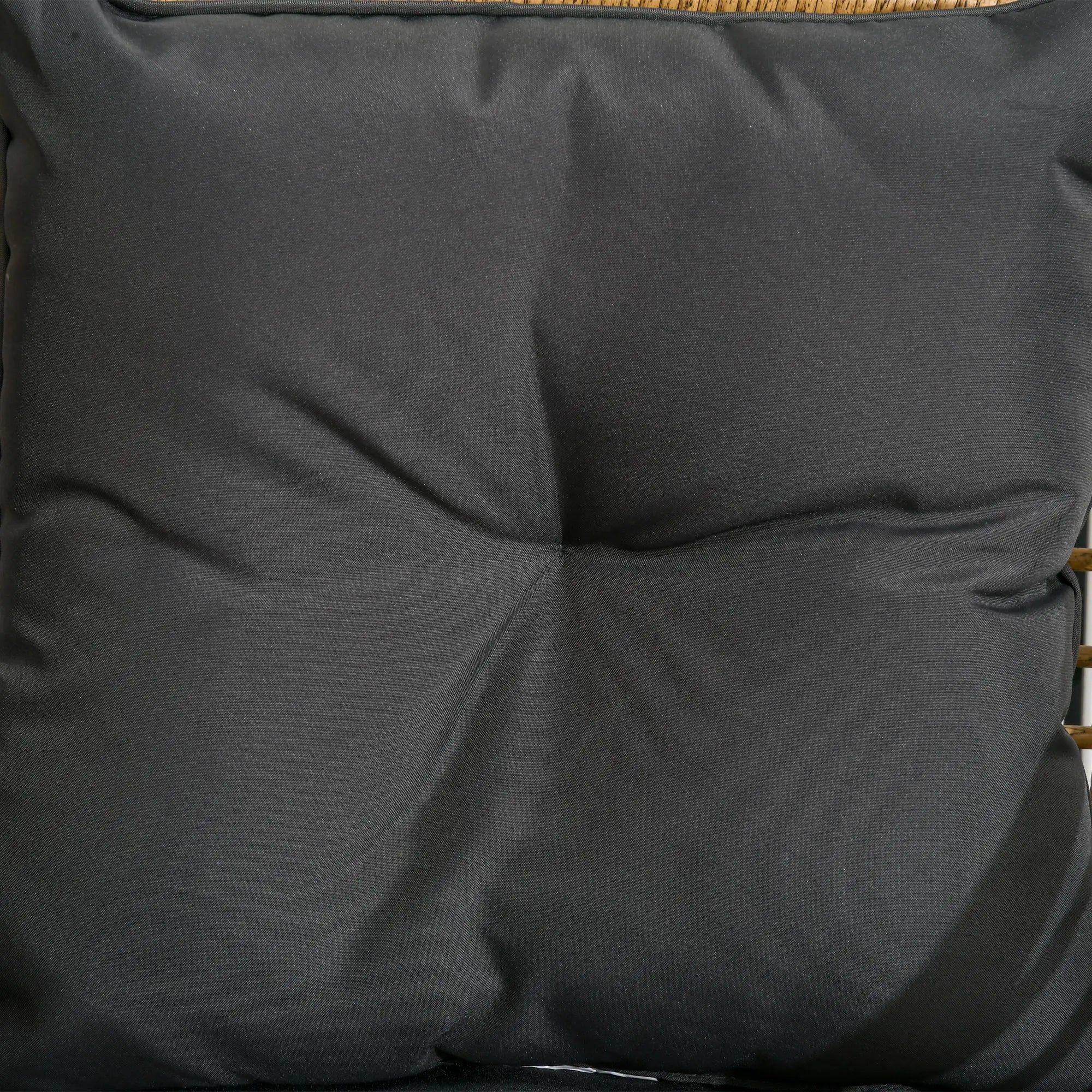 Outsunny 3-teiliges Bistro-Set, wetterbeständig, 1 Beistelltisch, 2 Stühle, 62 cm x 65 cm x 78 cm, Sand+Dunkelgrau