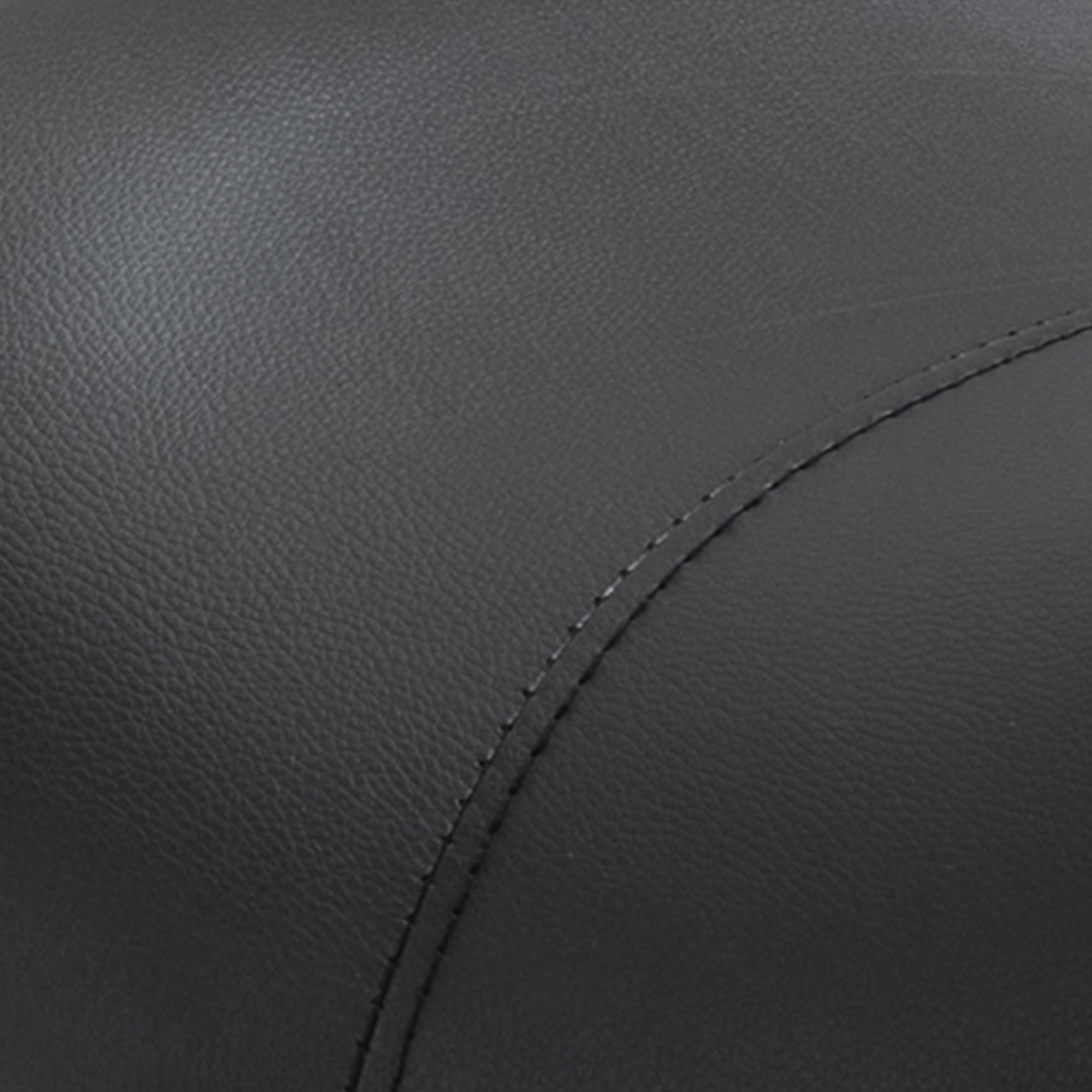 HOMCOM Sattelhocker Arbeitshocker Drehstuhl Drehhocker Rollhocker Kosmetikhocker gepolstert höhenverstellbar (Schwarz)