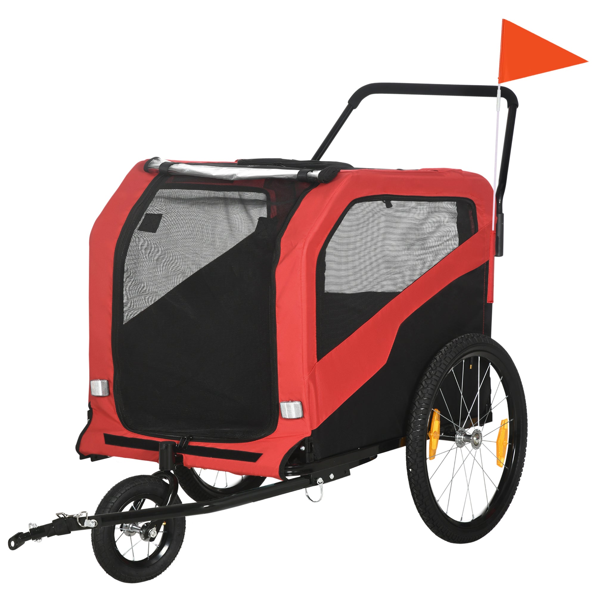 HOMCOM Hundebett 30 kg, rot, robust & bequem für große Hunde
