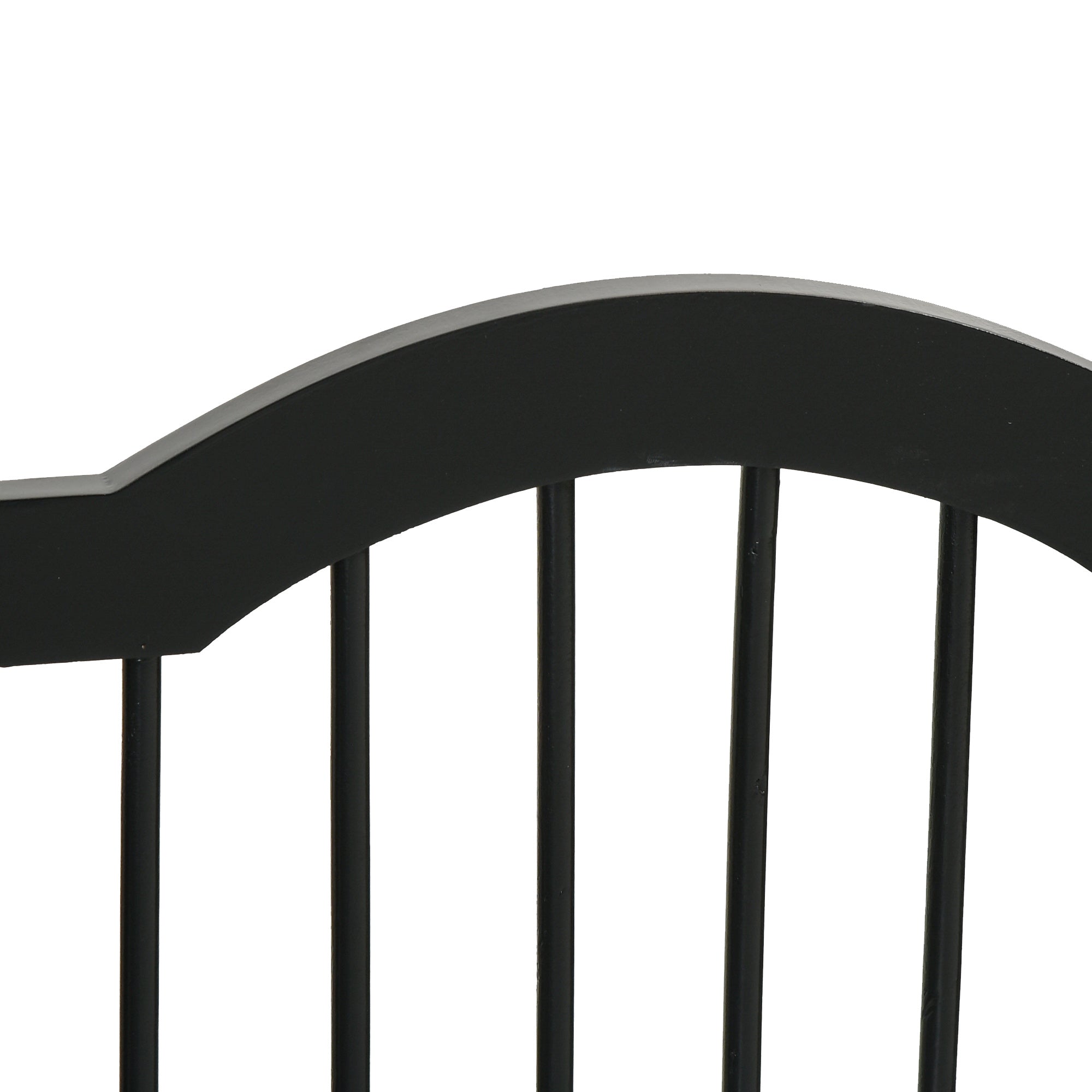 PawHut Absperrgitter Hund 3-teilig, 154,5 x 61 cm Faltbar Hundegitter mit Tür, Türschutzgitter mit 2 Stützfüßen, Freistehend Treppengitter für Küche, Flur, Schwarz