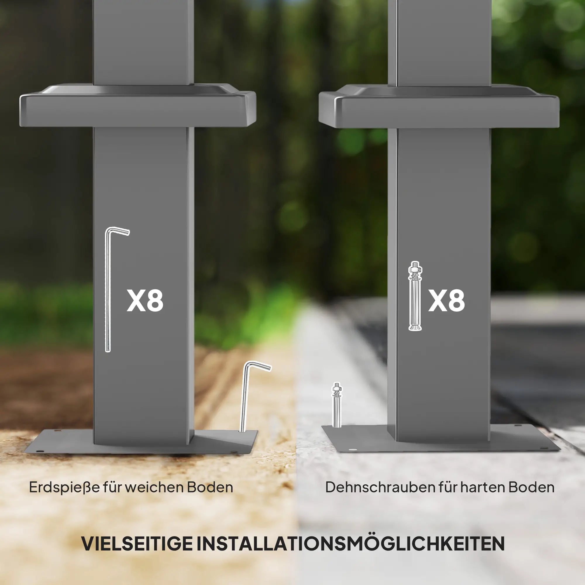 Outsunny Pergola 3x3?m Beige mit Schiebedach