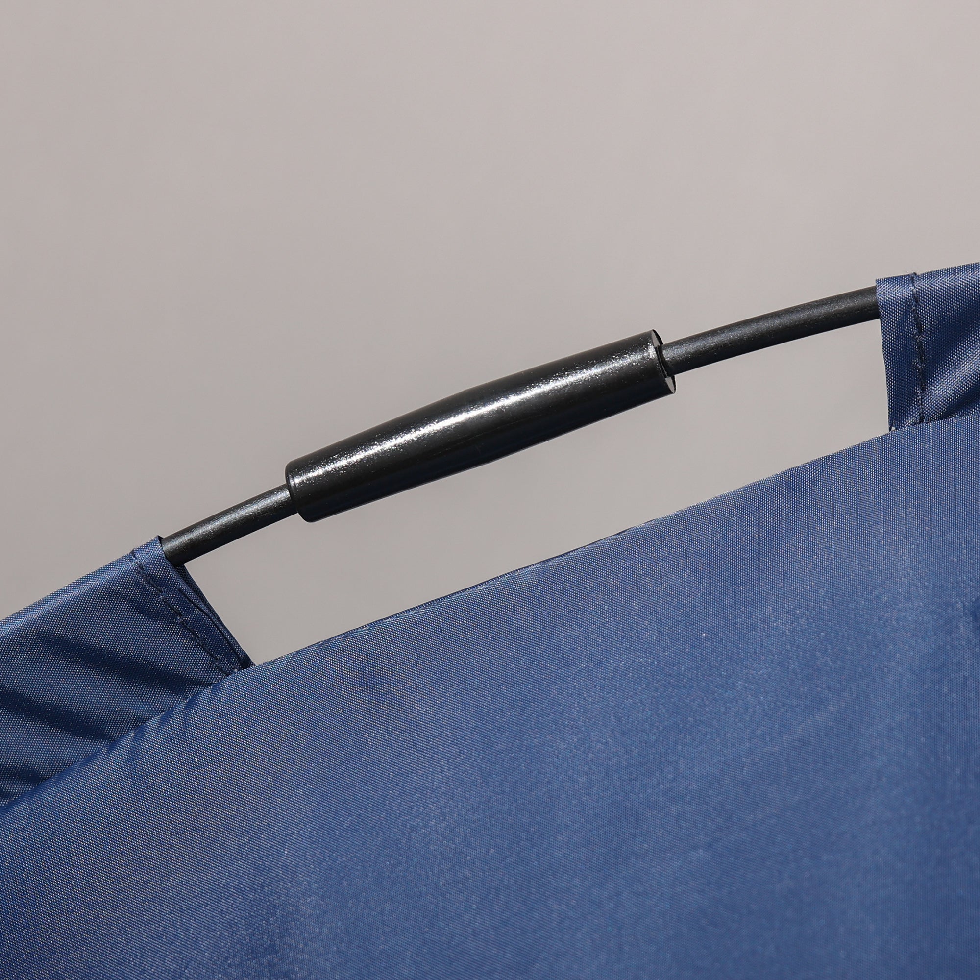 PawHut Haustierbett Outdoor-Hundebett, wetterbeständig, mit Baldachin, 61cm x 46 cm x 62 cm, Blau + Schwarz