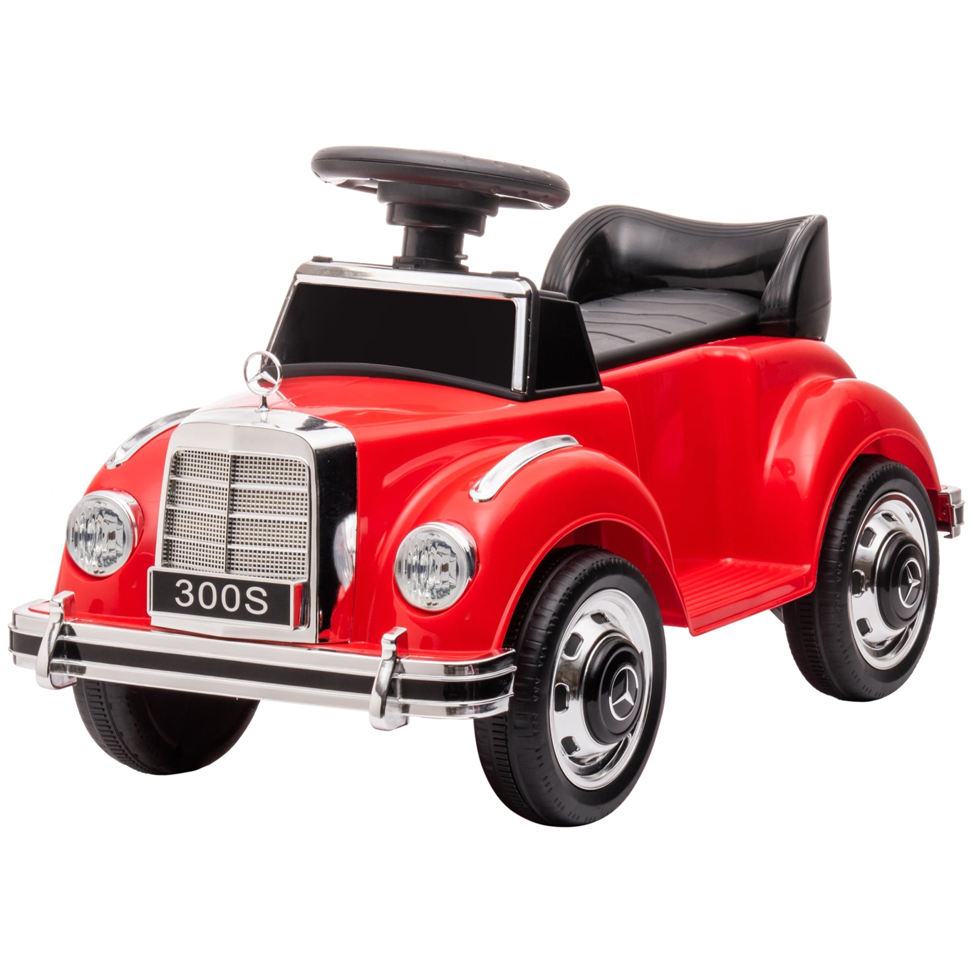 AIYAPLAY Rutscher Kinderauto Mercedes Benz Design 300 S Design, Rot