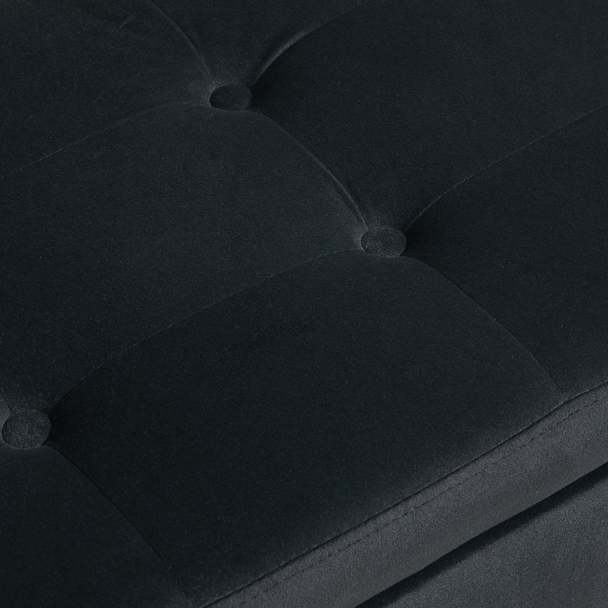 HOMCOM Sitzbank mit Stauraum und Armlehnen, Truhenbank, samtartiges Polyester, Kautschukholz, Dunkelgrau, 107 x 42 x 65 cm