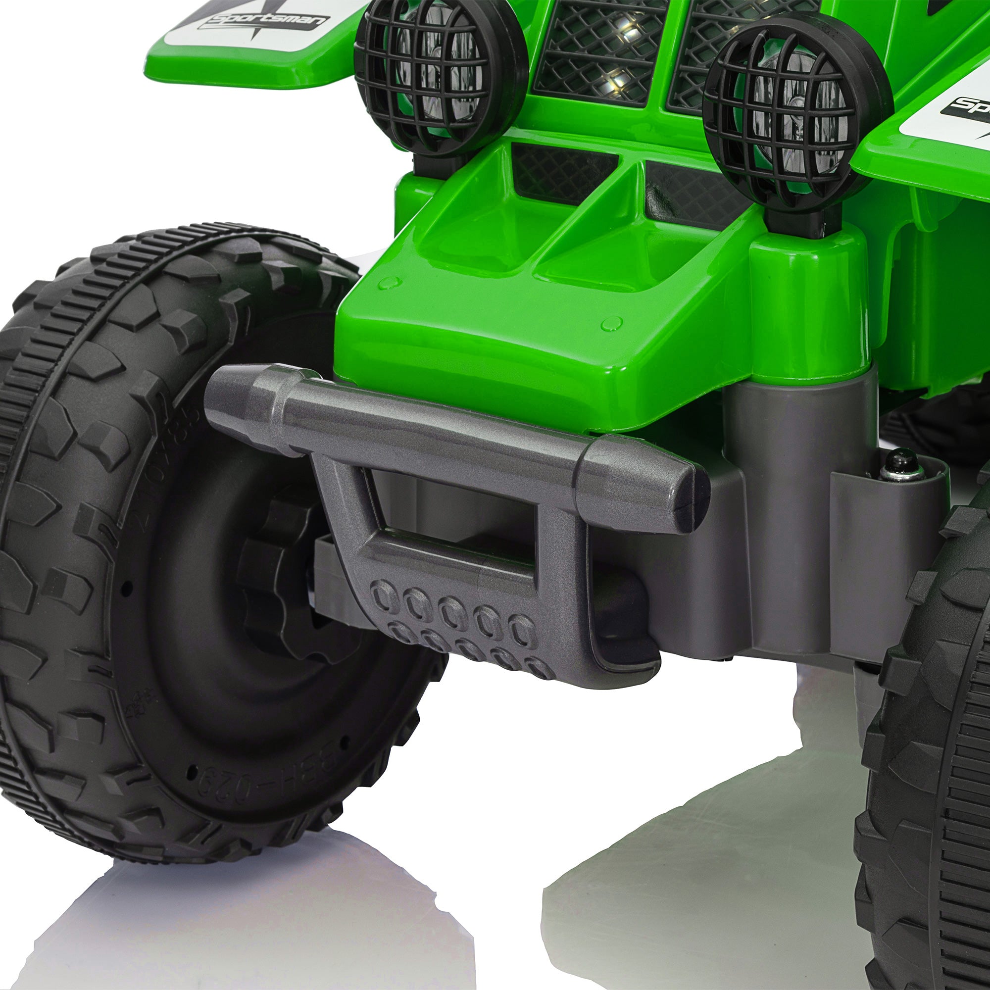 AIYAPLAY Elektrisches Quad Bike für Kinder, batteriebetrieben, fährt vorwärts und rückwärts, LED-Lichter, 18-36 Monate, Grün