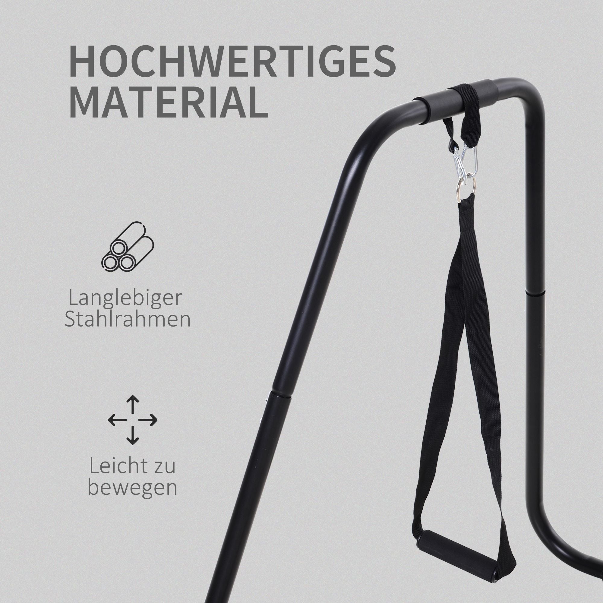 HOMCOM Dip Barren Dipstation bis 120 kg belastbar Fitnessgeräte für Zuhause Parallettes Calisthenics Equipment für Krafttraining