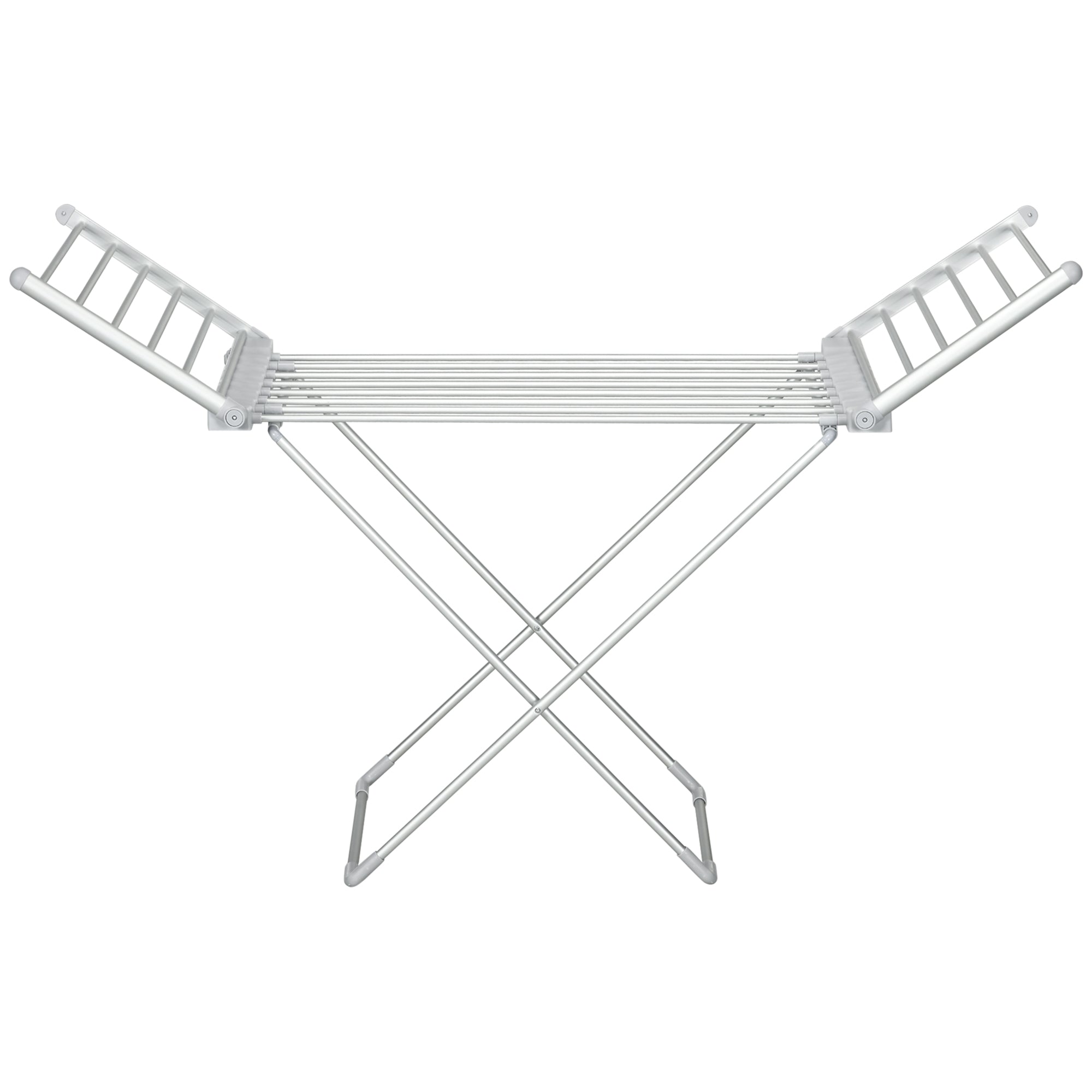 HOMCOM Wäscheständer mit Heizfunktion, 45-55 ℃, zusammenklappbar, 144L x 53B x 96H cm