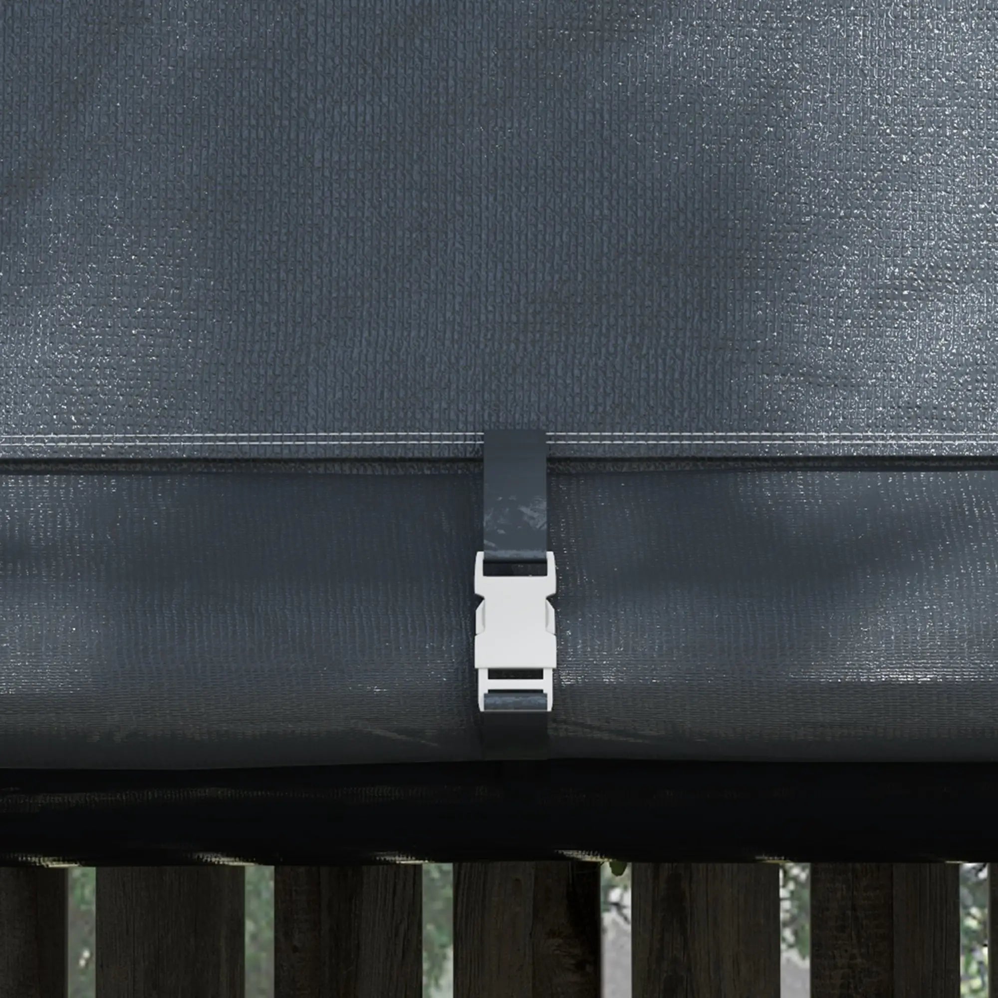 Outsunny Lagerzelt für den Garten, stabiler Stahlrahmen, große Türen, 3x3m, Grau