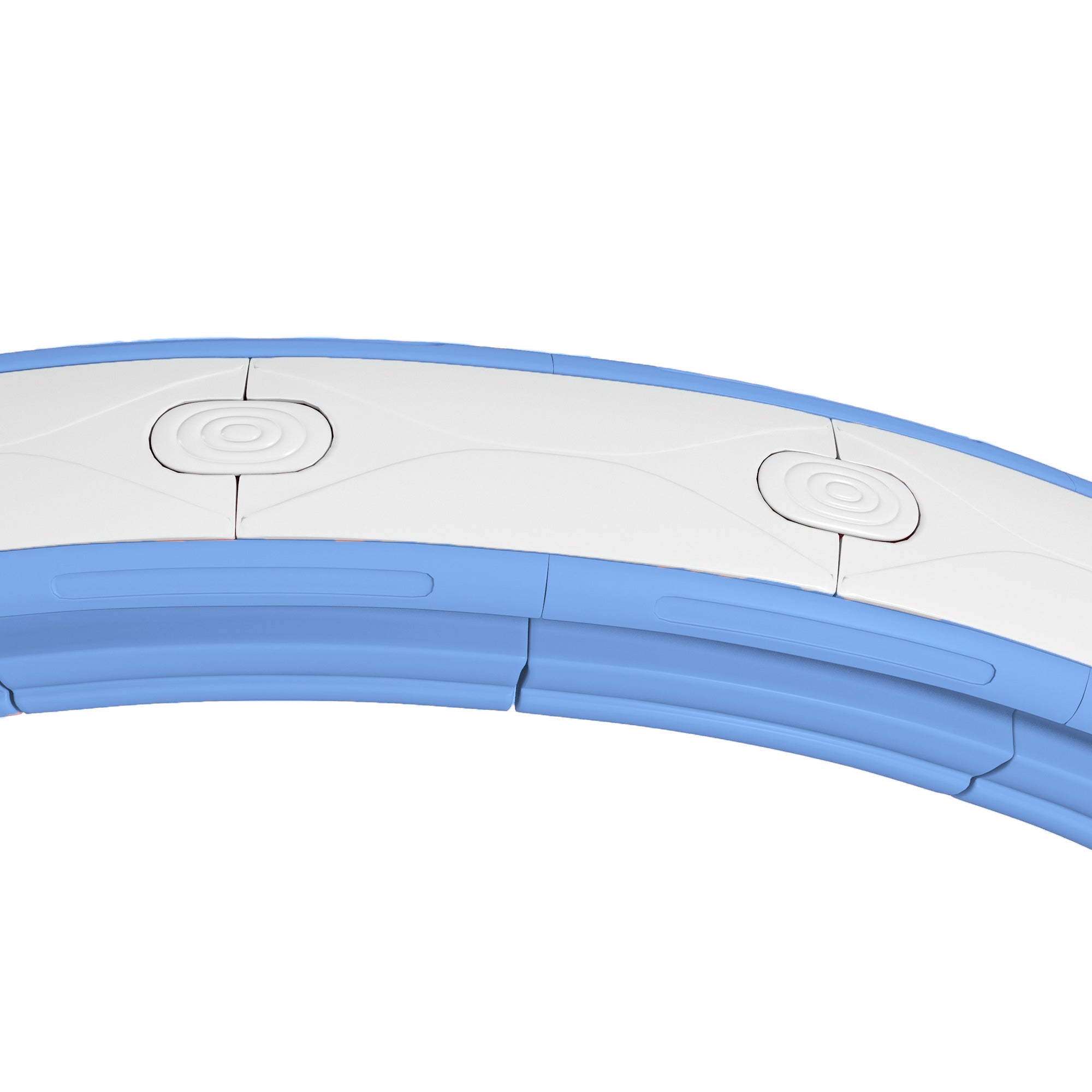 SPORTNOW Smart Hula Hoop Reifen Erwachsene mit Gewicht Kugel Zähler 16 Knoten (76-113cm) Hellblau