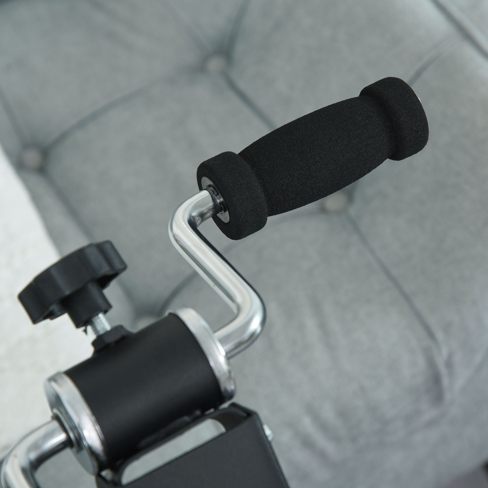 HOMCOM Pedaltrainer für Senioren extra Leise Mini Heimtrainer mit LCD Display Befestigungsband Arm- und Beintrainer Bewegungstrainer Tischfahrrad Mini Bike Fitnessgerät für Zuhause Büro