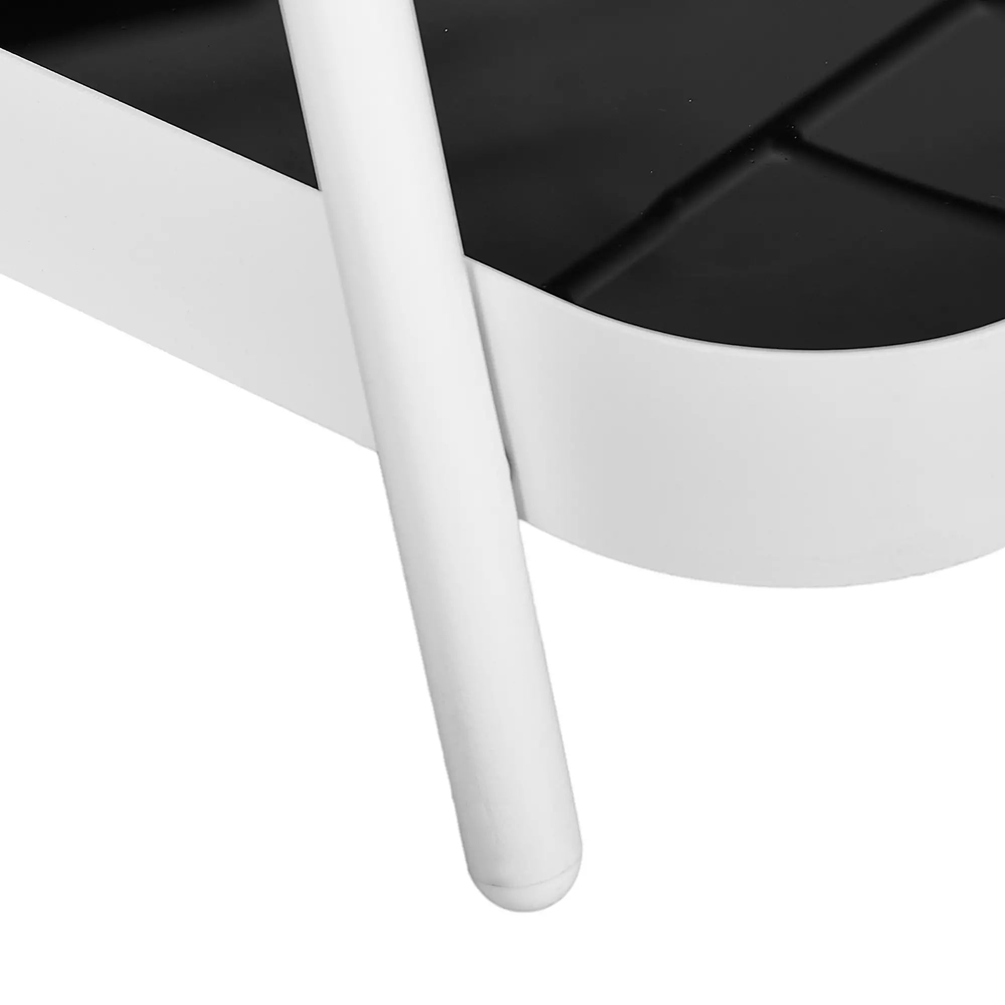 Outsunny Outdoor Servierwagen 2-stöckig mit Weinregal mit Rollen