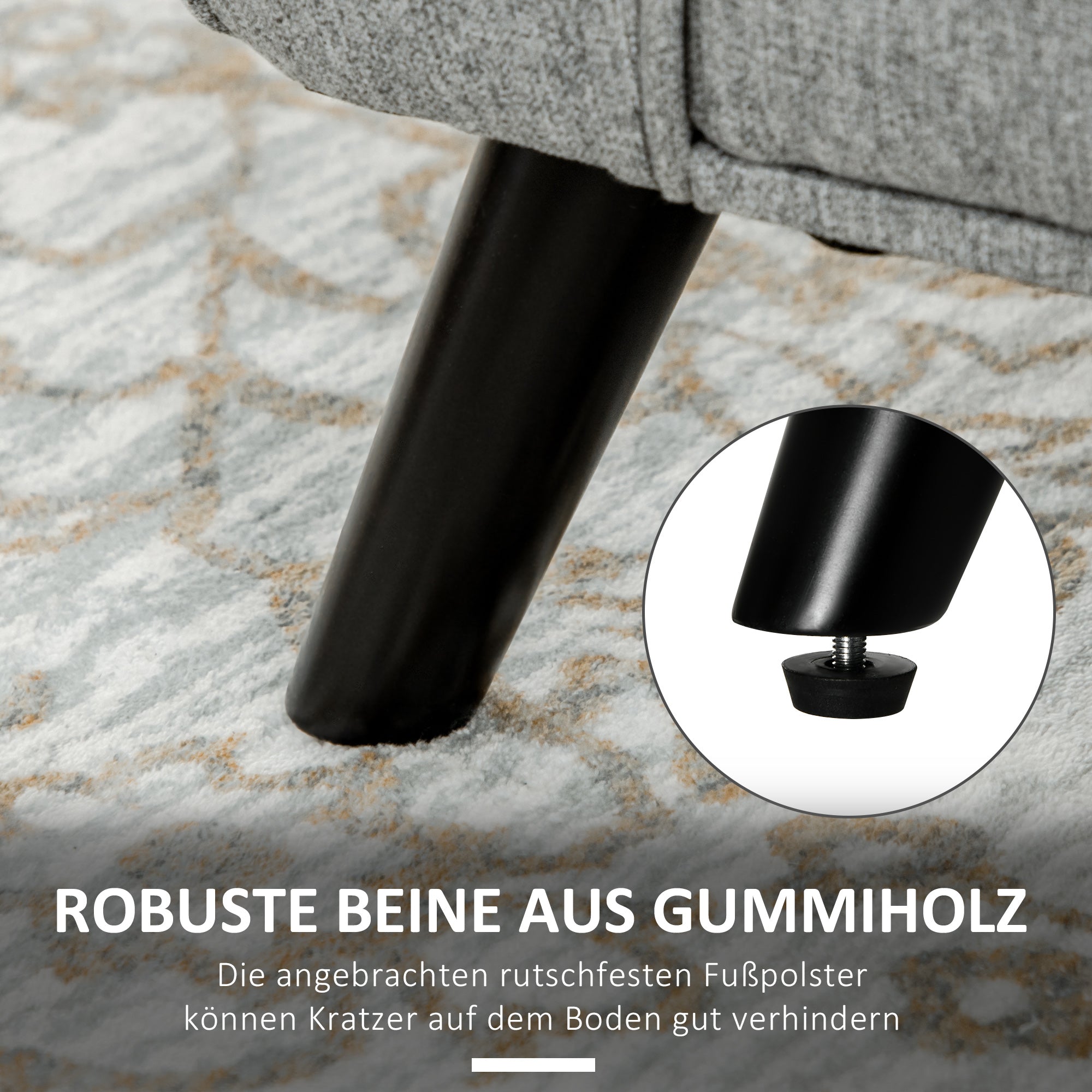 HOMCOM Sitzbank Bettbank Polsterbank inkl. Stauraum, Leinenoptik, Grau