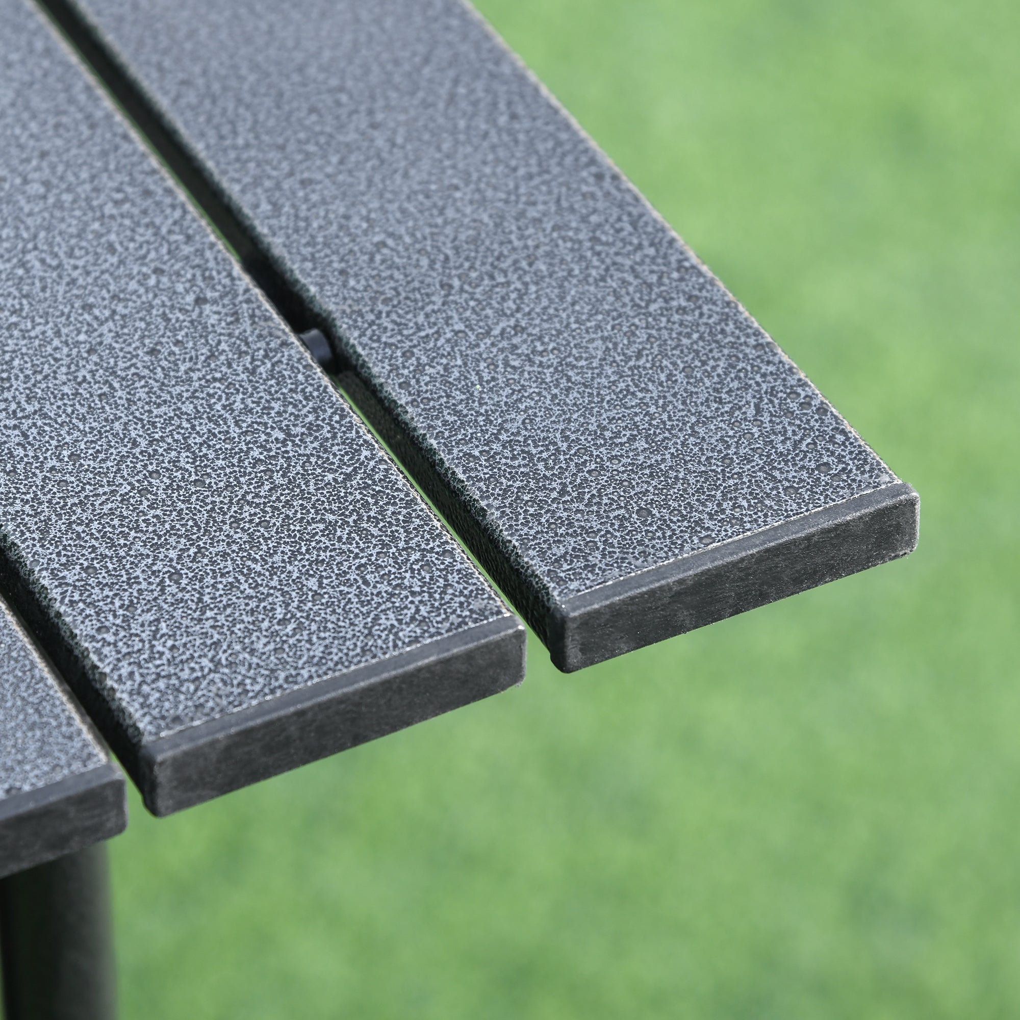 Outsunny Campingtisch aus Aluminium faltbar Klapptisch Falttisch mit Netztasche tragbarer Picknicktisch für Camping Garten Party Picknick Balkon Schwarz 70 x 70 x 69 cm