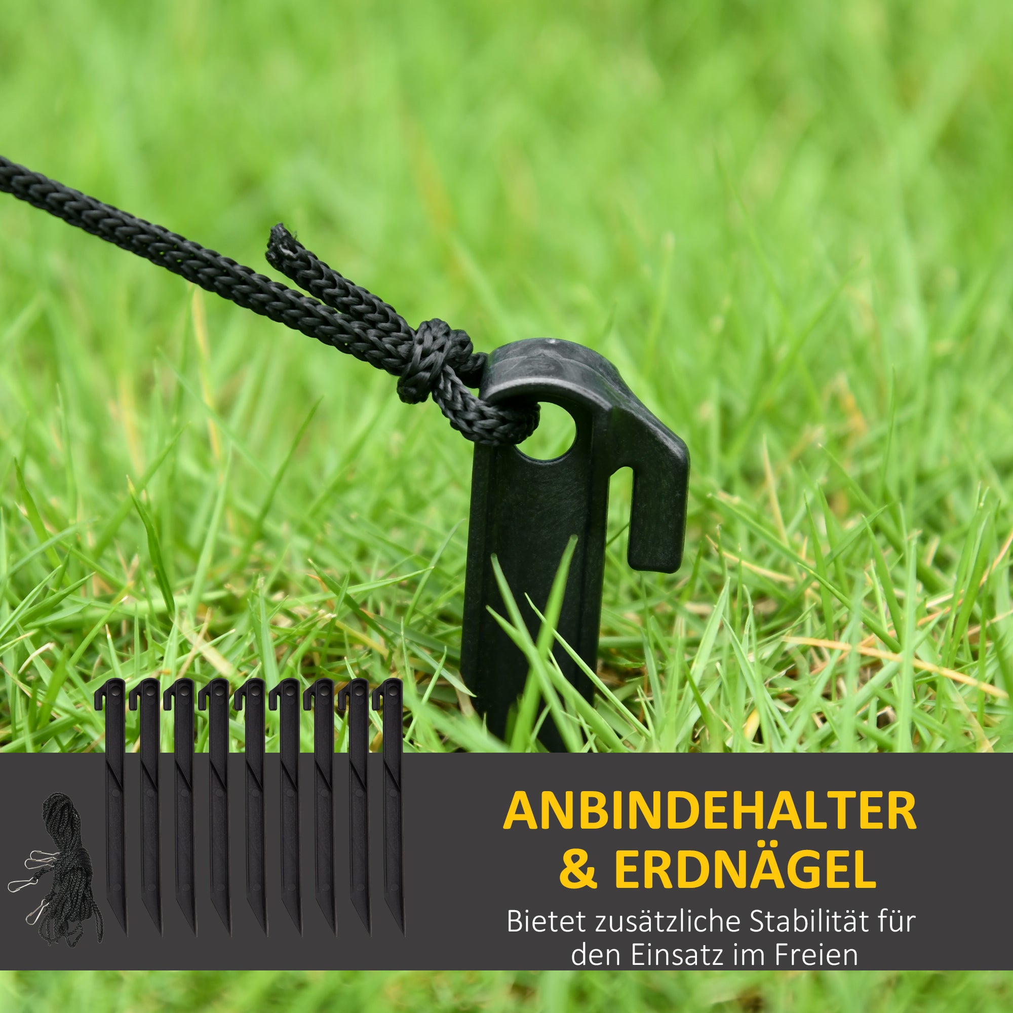 Outsunny Weihnachtsmann mit Schlitten & Rentier, aufblasbar, weiße LED-Beleuchtung, 210 x 80 x 140 cm