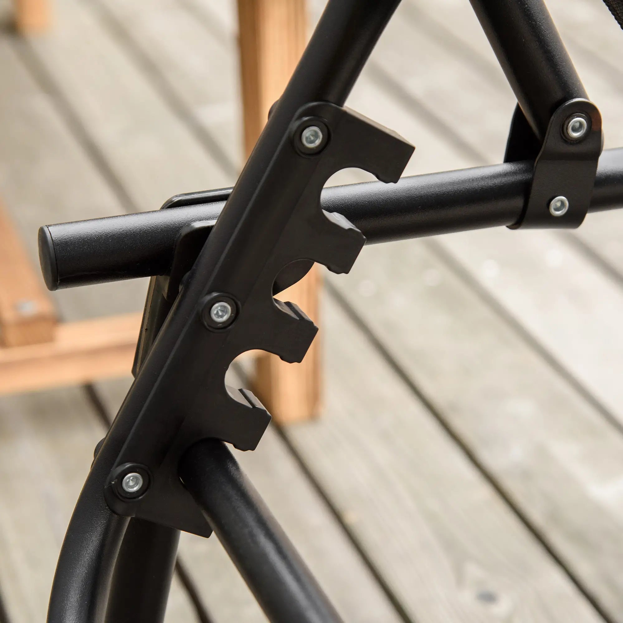 Outsunny Sonnenliege klappbar mit 4-fach verstellbarer Rückenlehne, Schwarz