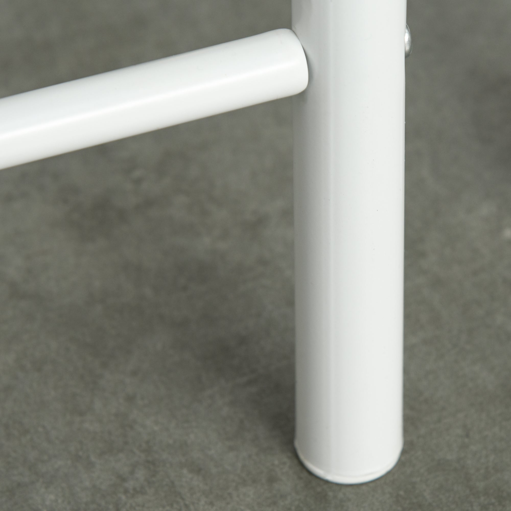 HOMCOM Bartisch Set Bartisch mit 2 Barhockern Essgruppe Küchentisch mit Lagerregal Esstisch für Esszimmer, Küche, Weiß