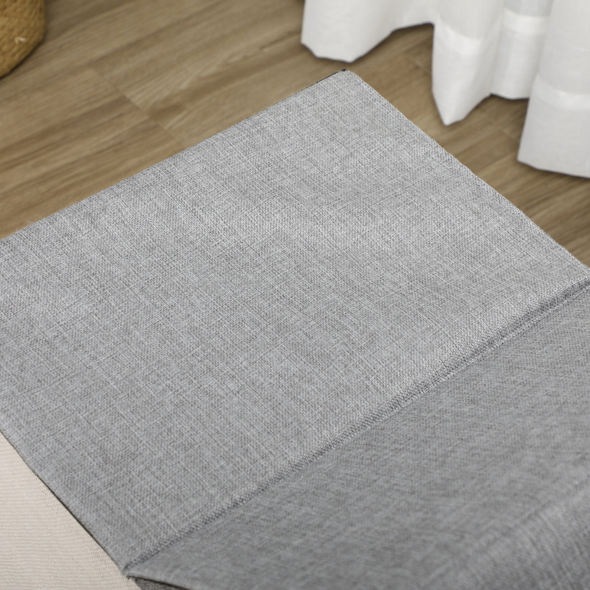 PawHut Katzenhaus mit Kratzfläche, inkl. Spielball, Katzenhöhle, 65 cm x 41 cm x 45.5H cm, Braun + Weiß + Beige