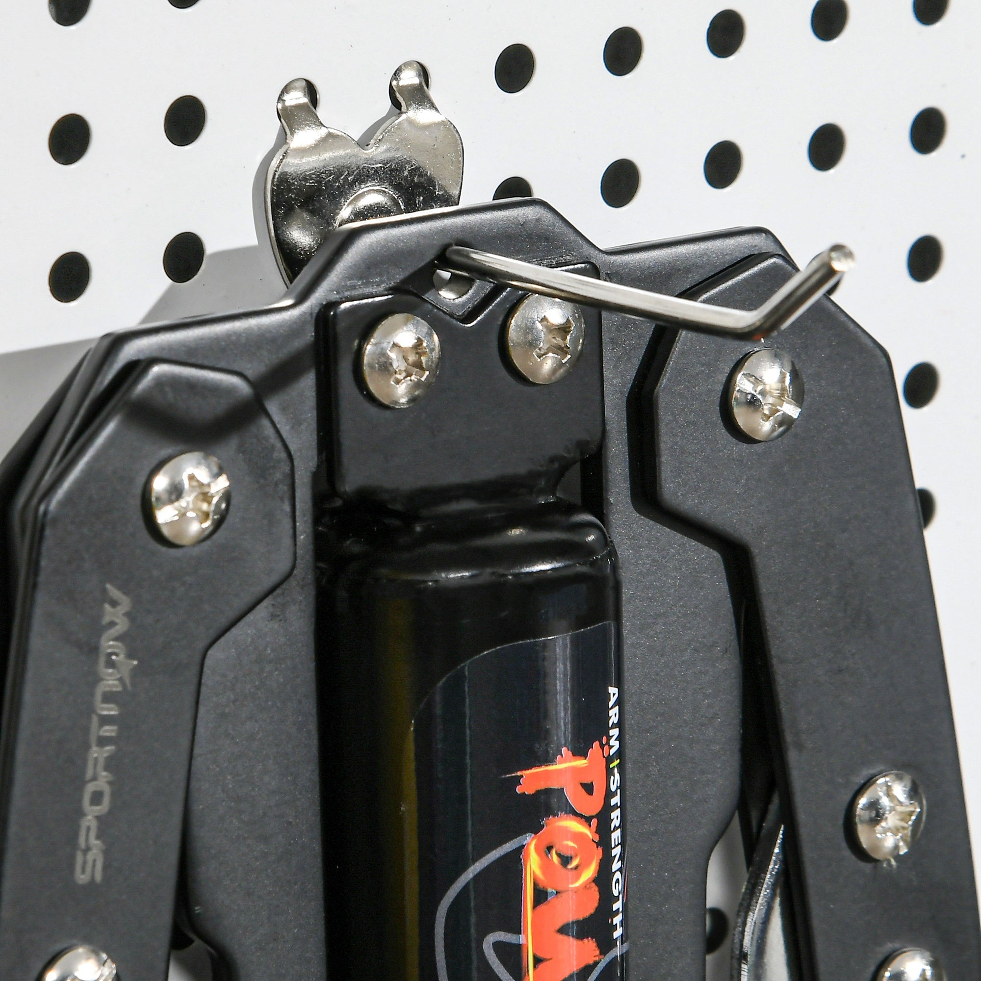 SPORTNOW Power Twister 10-200kg Armtrainer Einstellbare Hydraulische Armtrainingsgerät 43 x 16 x 5 cm Schwarz+Rot