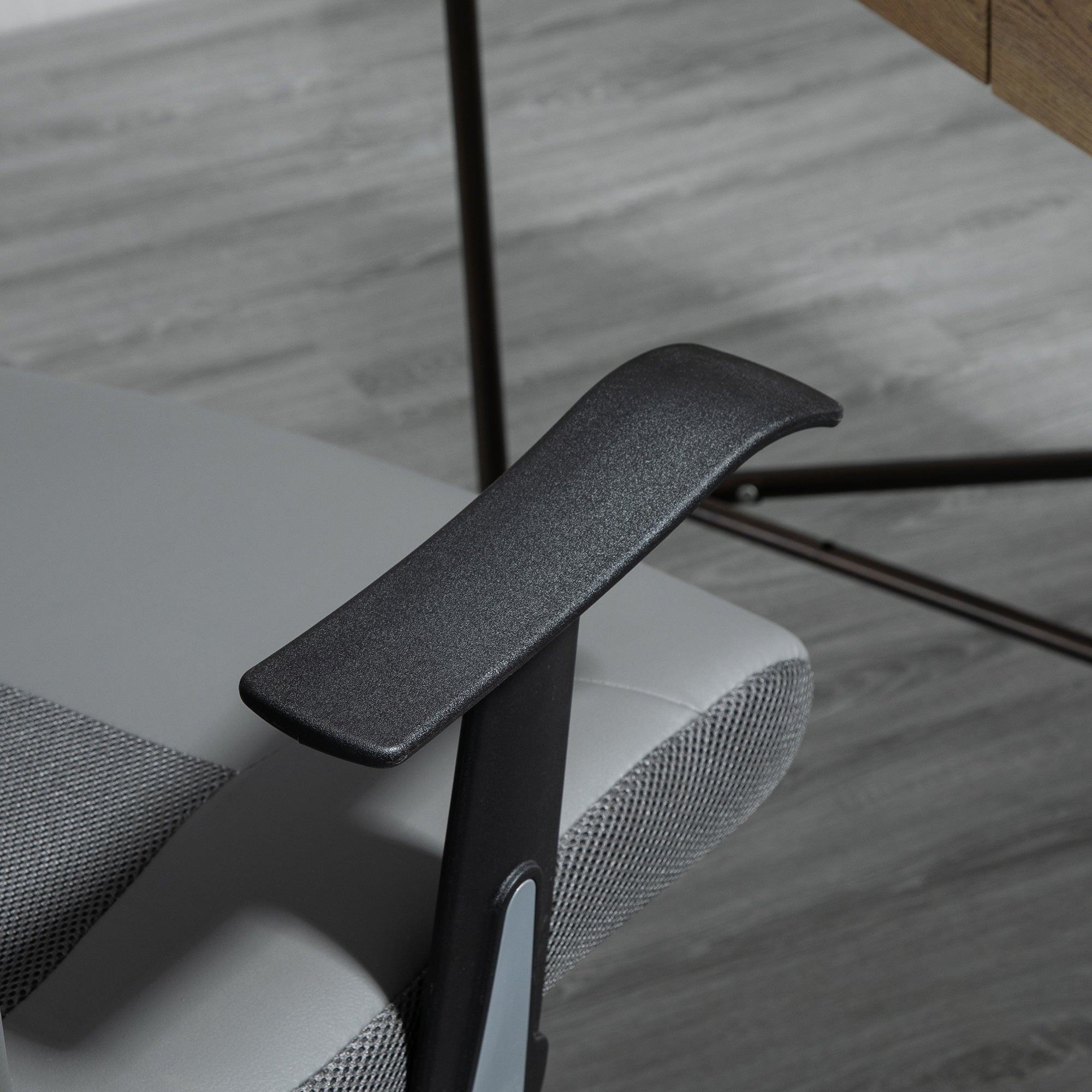 Vinsetto Bürostuhl Drehstuhl höhenverstellbar Chefsessel Schreibtischstuhl ergonomisch Kunstleder Grau 66 x 73 x 108-118 cm