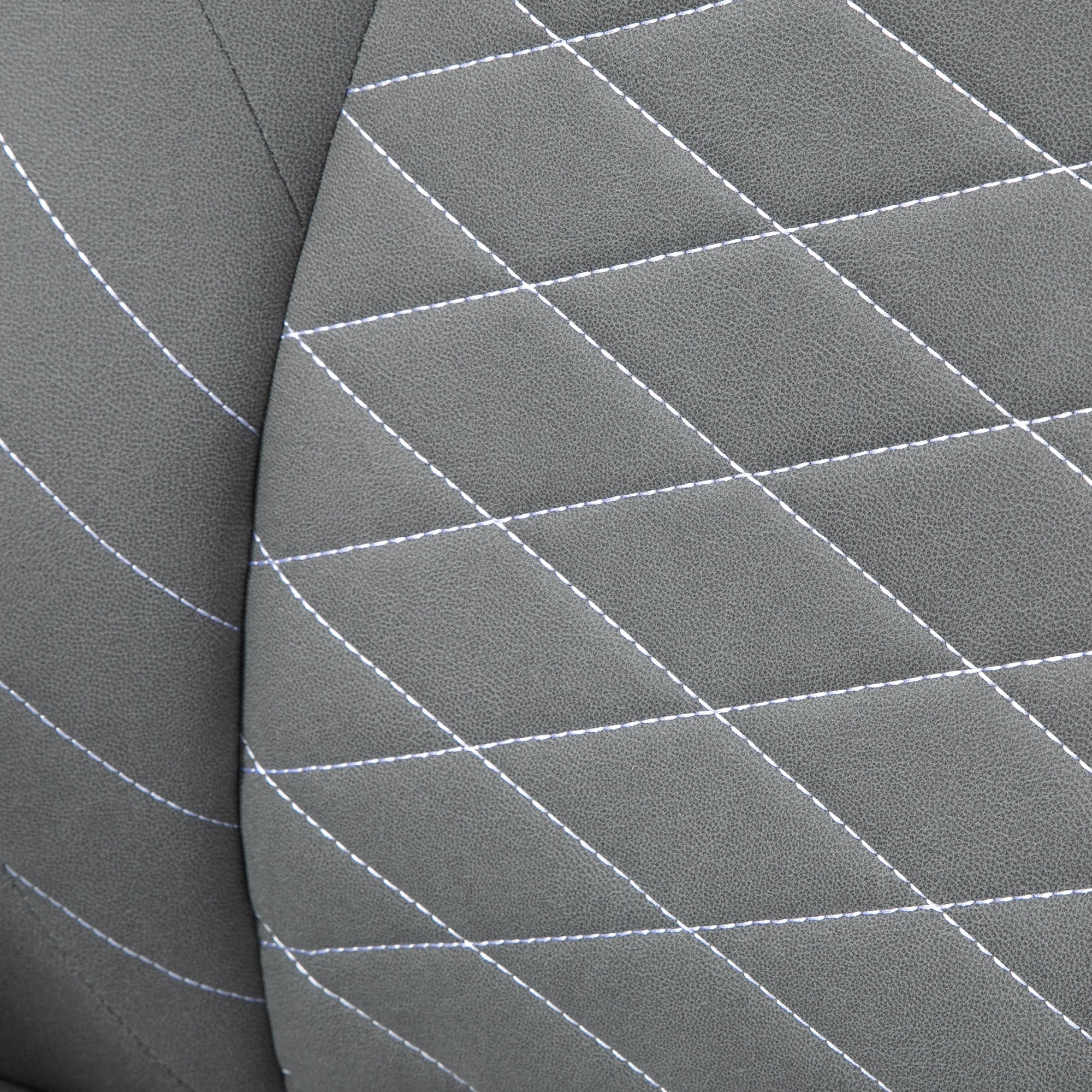 Vinsetto Bürostuhl mit Rückenlehne, höhenverstellbar, klappbare Armlehnen, Wippfunktion, Hellgrau