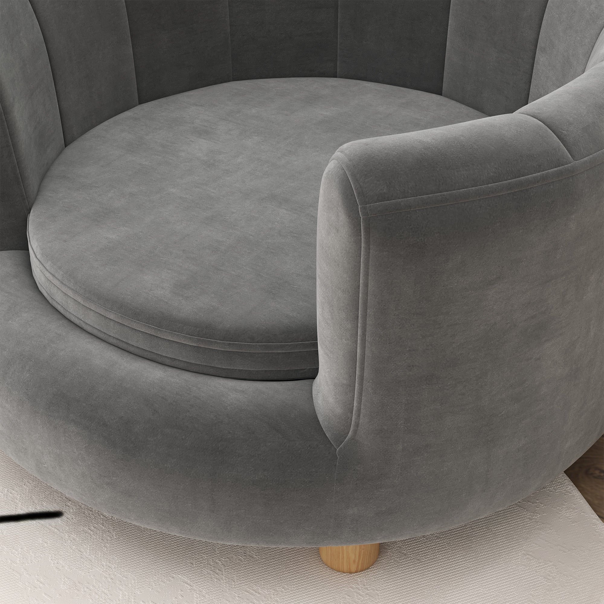 PawHut Haustierbett für Hunde und Katzen, Holzbeine, erhöht, Flanellbezug, abnehmbares Kissen, Grau