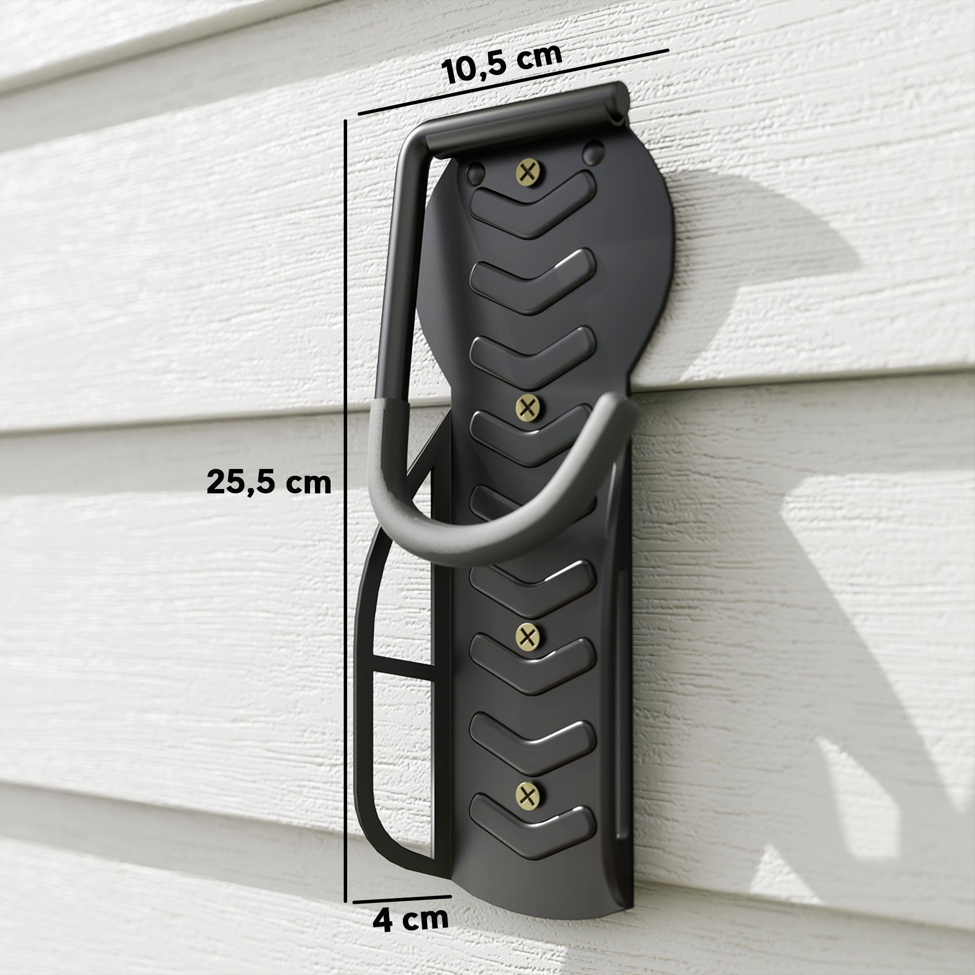 SPORTNOW 4er Set Fahrrad Wandhalterung Vertikal mit 30 kg Tragkraft klappbar für 4 Fahrräder Schwarz