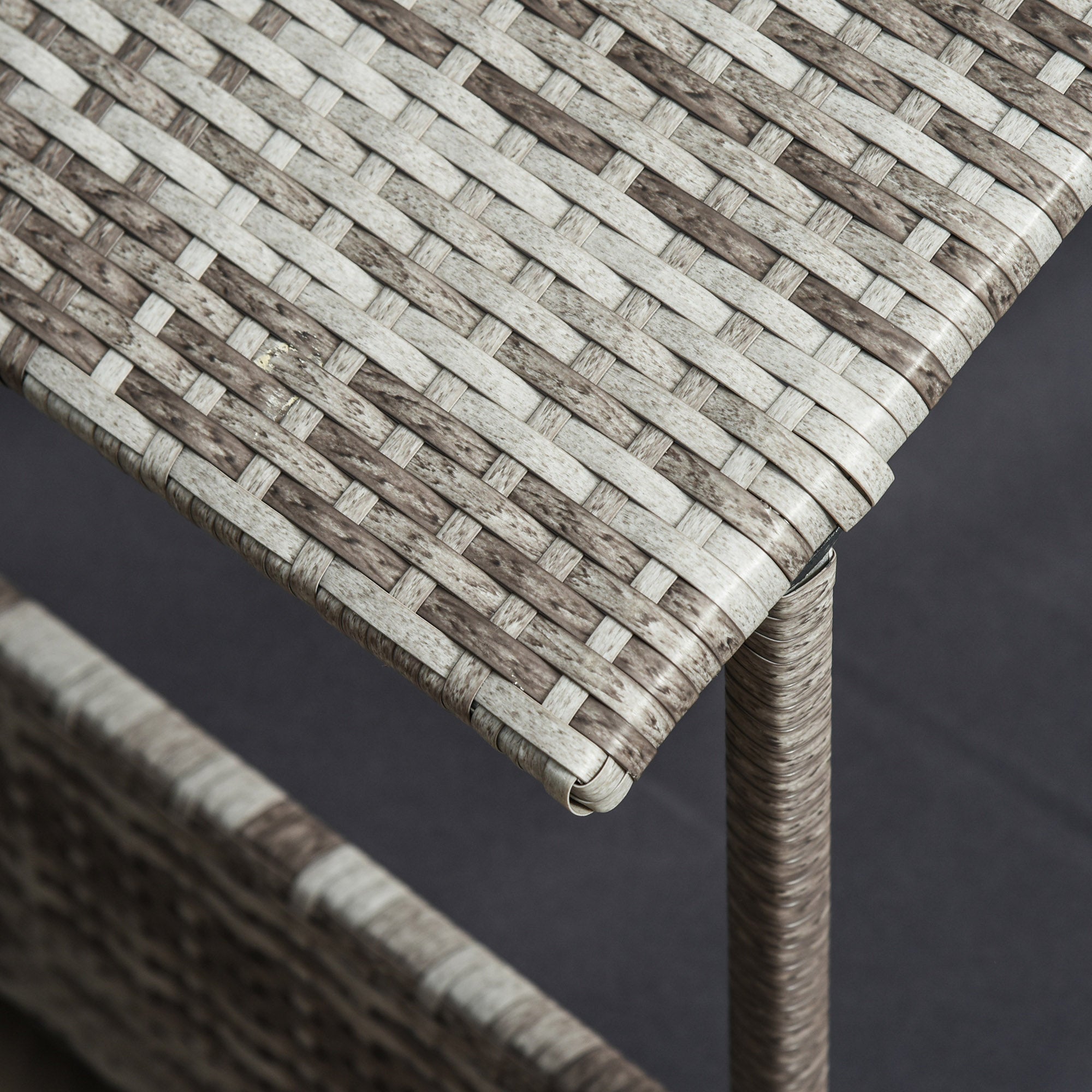 PawHut Hundehütte Haustierbett Hundekorb, wetterbeständig, abnehmbares Poster, Grau