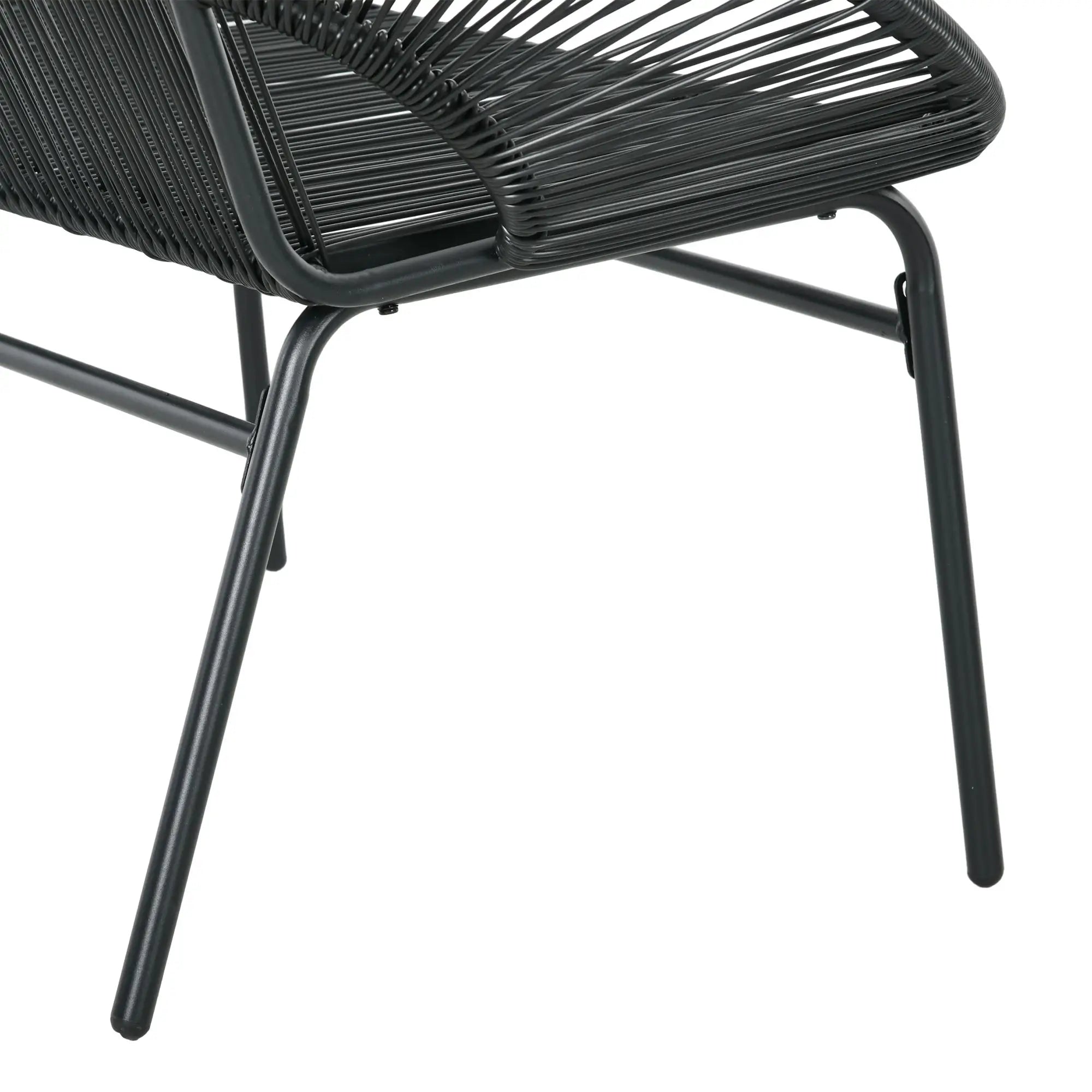 Outsunny Polyrattan Gartenbank 2-Sitzer Outdoor Balkon wetterfest