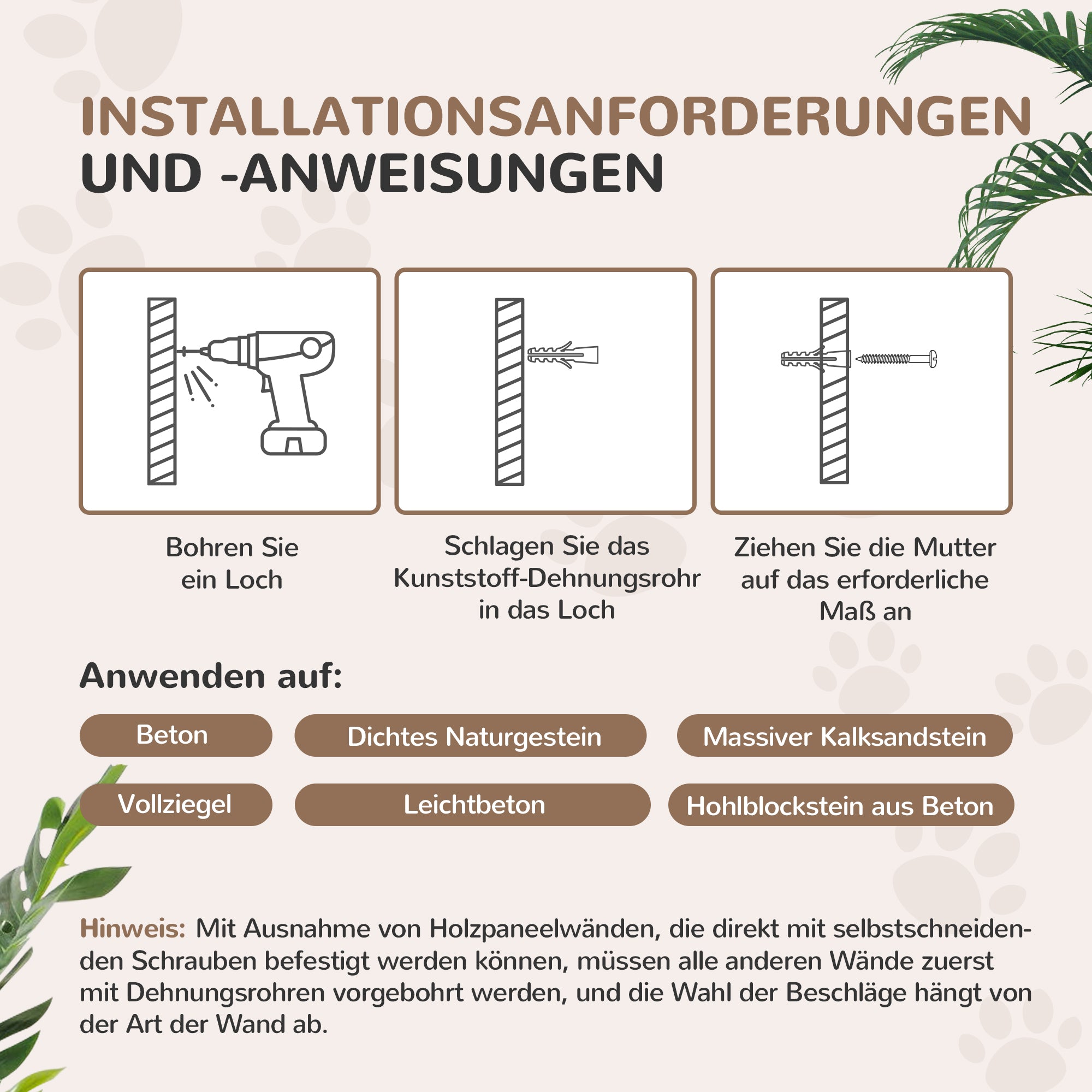 PawHut Katzentreppen-Set, 4-teilig, Kratzmöbel mit Sisal-Stufen, doppelter Plattform, Hellgrau/Cremeweiß