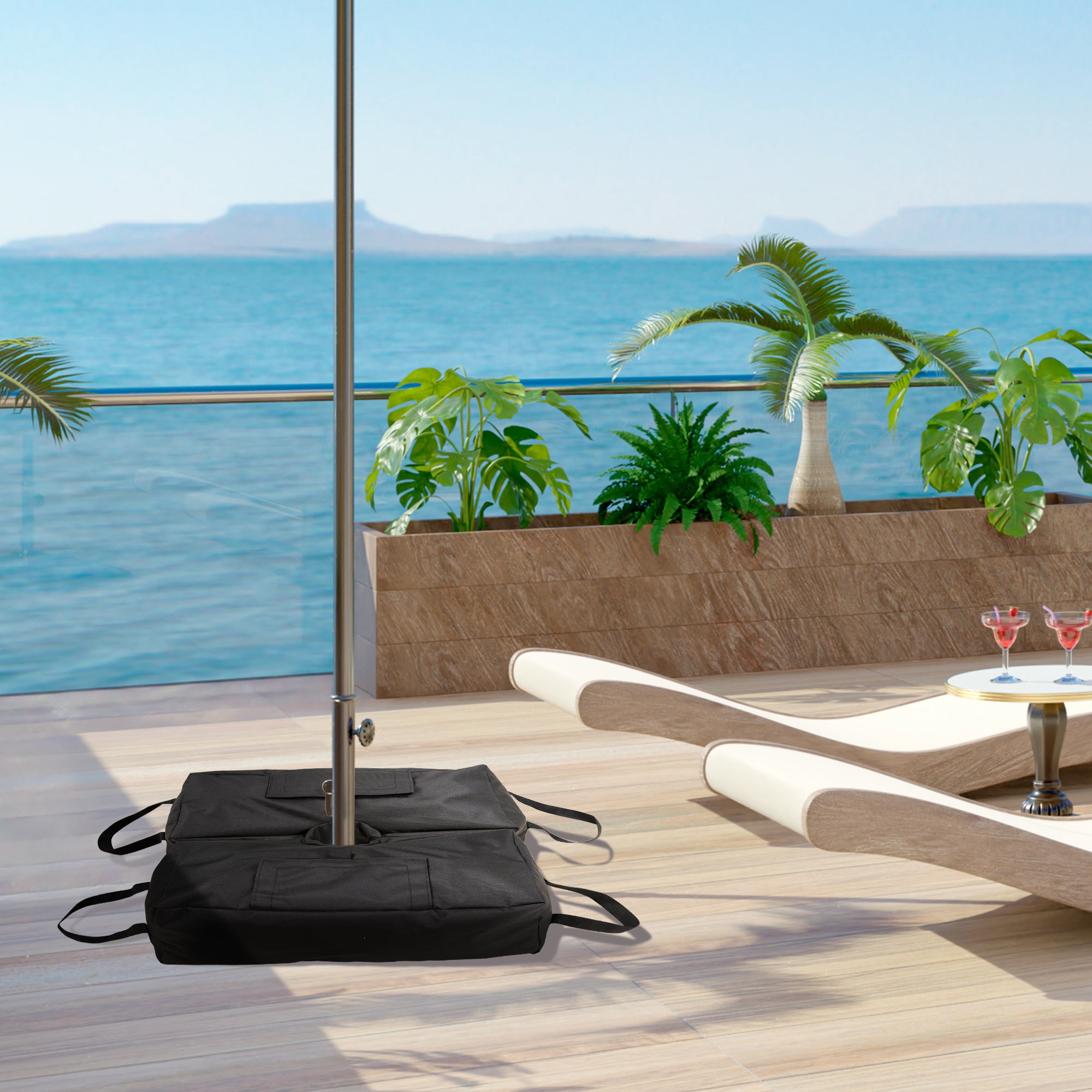 Outsunny Sonnenschirmständer Sandsack 50?kg