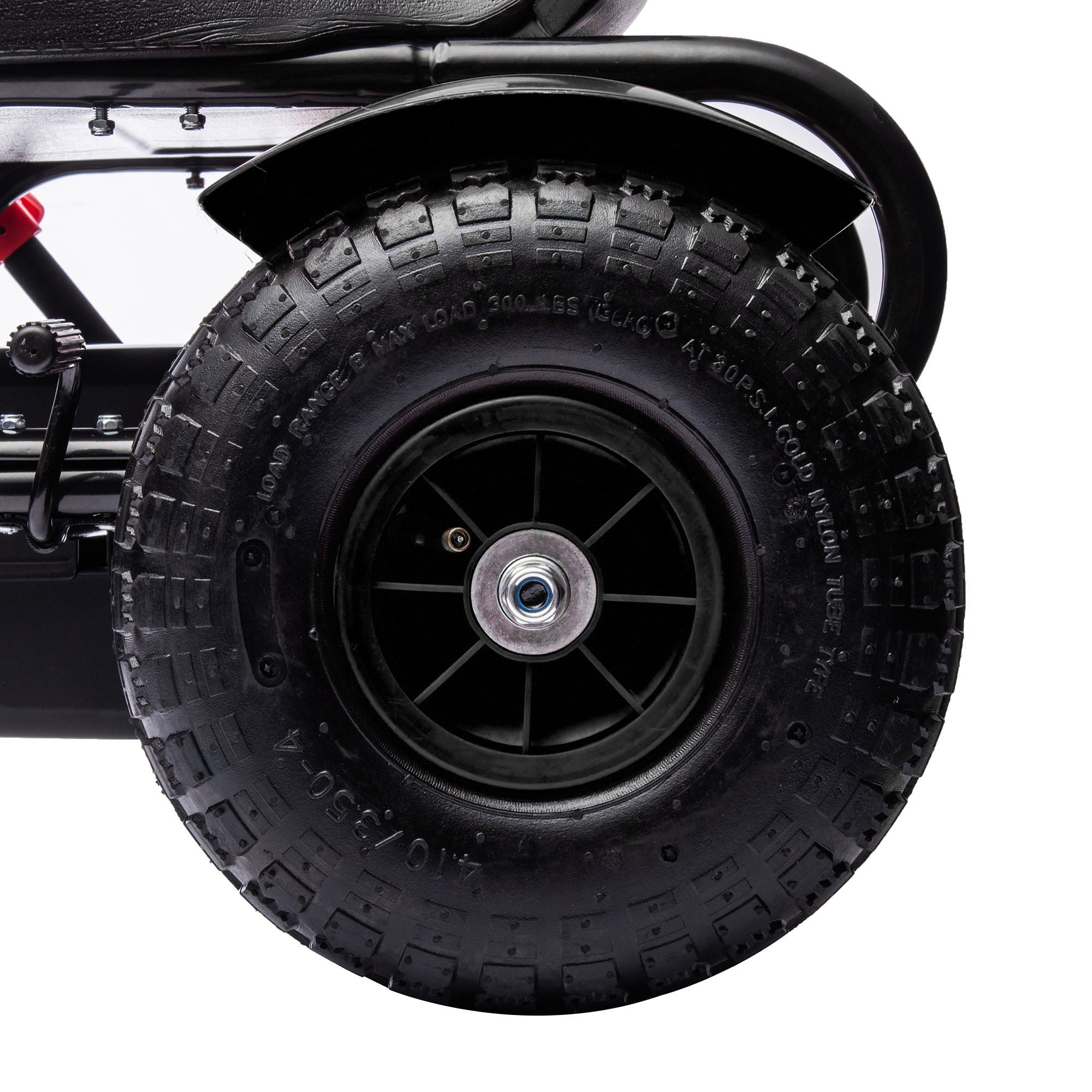 HOMCOM Kinder-Gokart, verstellbarer Sitz, Handbremse, ab 5 Jahren, 121 x 58 x 61 cm, Schwarz