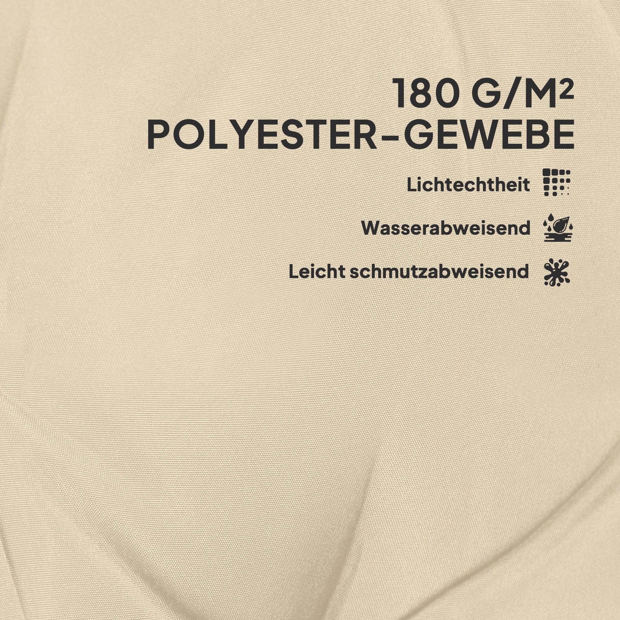 Outsunny 4er Set Sitzkissen 108 x 50 x 5 cm Stuhlkissen mit Bändern, Outdoor Indoor Sitzauflage Beige