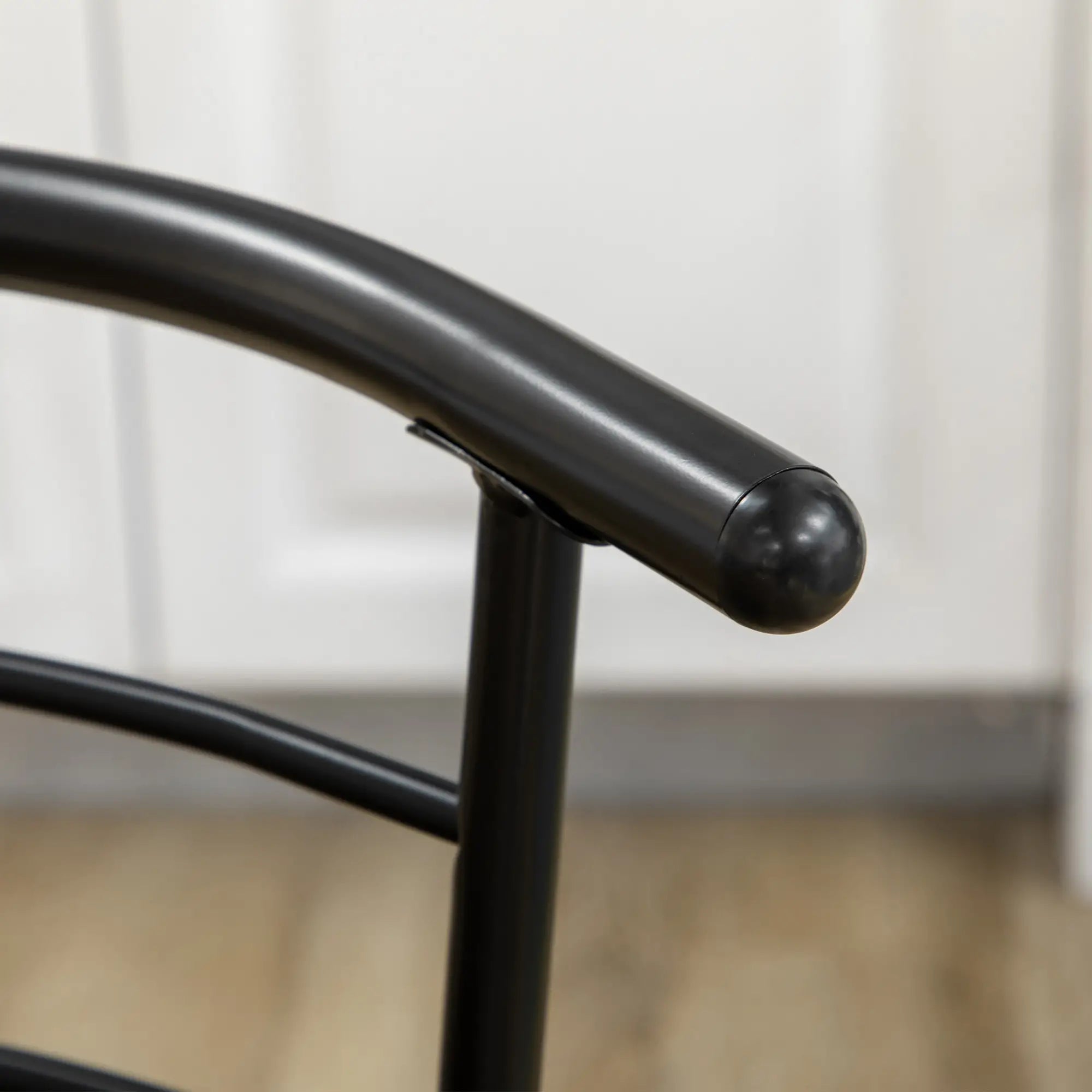 HOMCOM Bistro-Set Esstisch Küchentisch mit Stühlen Set, 1 Tisch, 2 Stühle, 80 cm x 53 cm x 74,5 cm, Schwarz