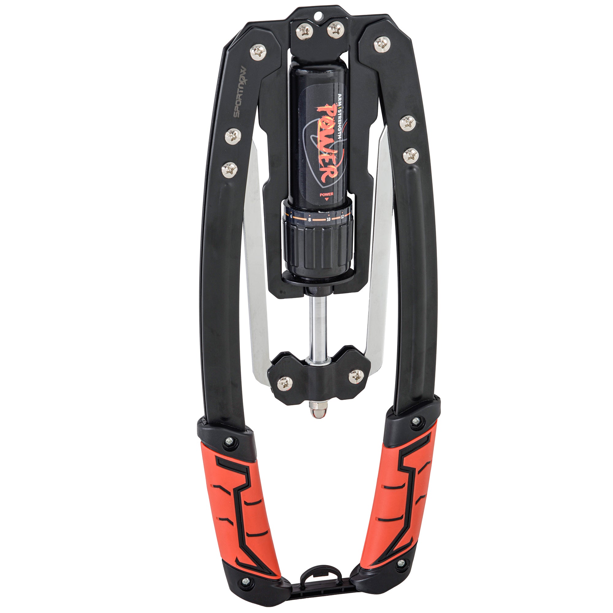 SPORTNOW Power Twister 10-200kg Armtrainer Einstellbare Hydraulische Armtrainingsgerät 43 x 16 x 5 cm Schwarz+Rot