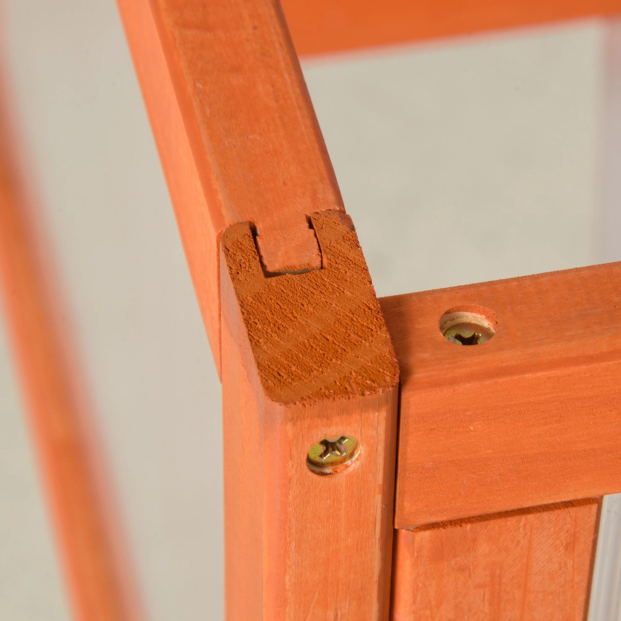 Outsunny Frühbeet Holz und Polycarbonat Treibhaus 90 x 46 x 40 cm Gewächshaus mit Abdeckung wetterfest Frühbeetkasten für Garten Pflanzenbeet Orange