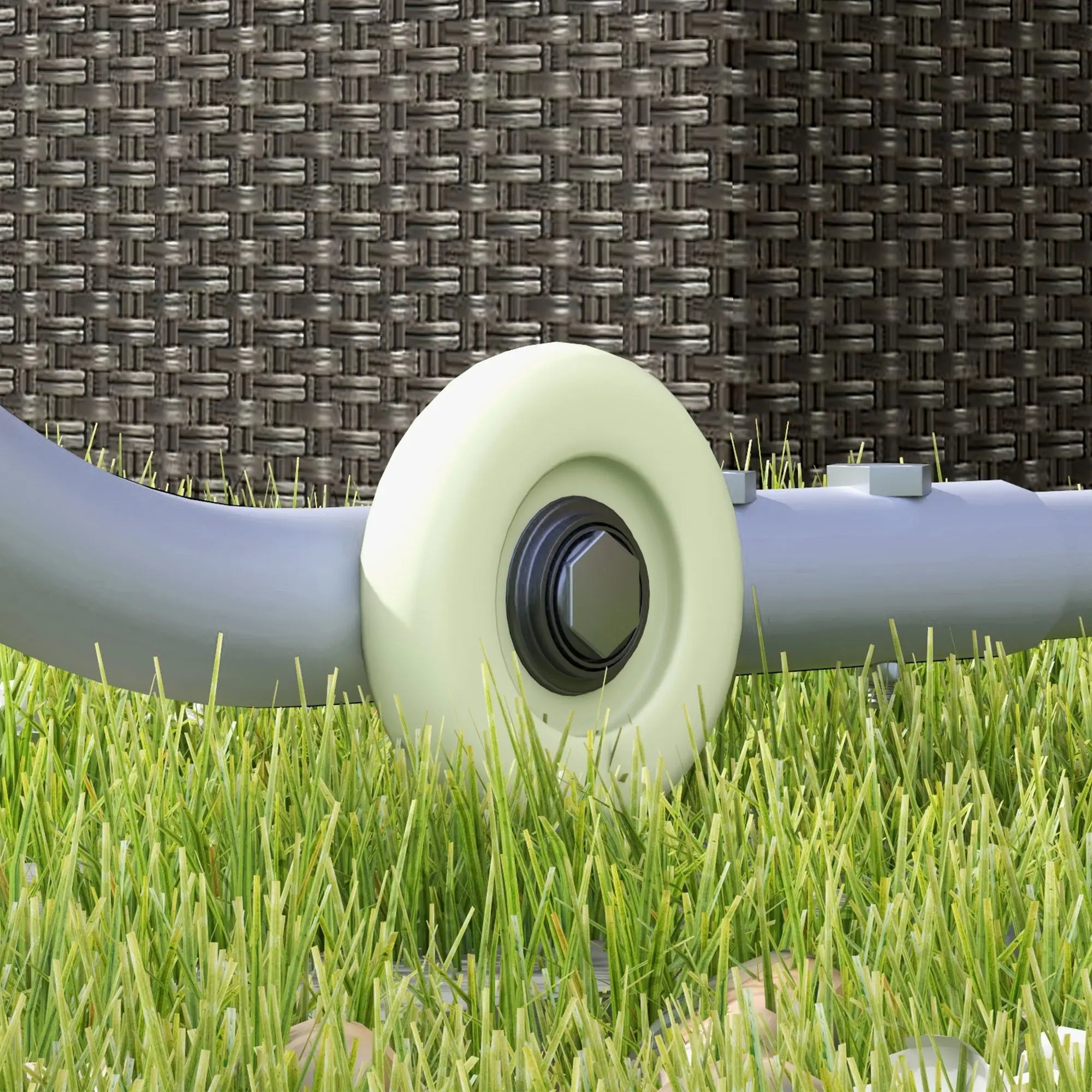 Pergola Pavillon 3x3?m mit UV-Schutz & Rollen, Oxford