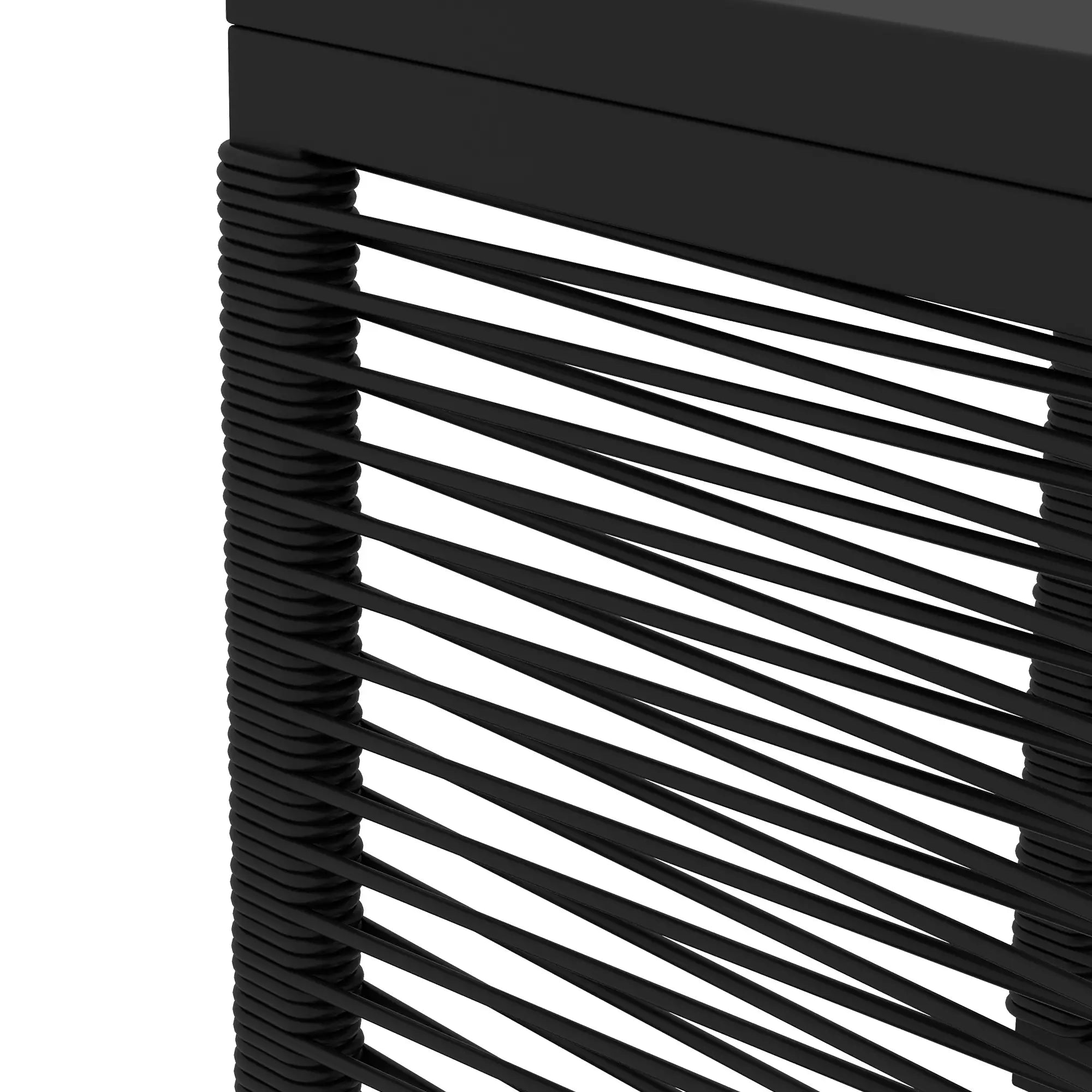 Outsunny Rattan Gartenmöbel Set 3-teilig Outdoor mit Sitzkissen