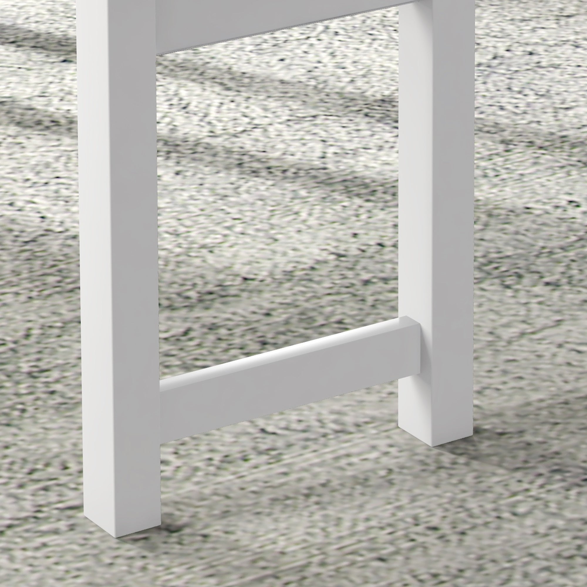 HOMCOM Sitzgruppe, 4-teiliges Esstisch-Set, 1 Tisch, 1 Bank, 2 Stühle, Grau + Weiß